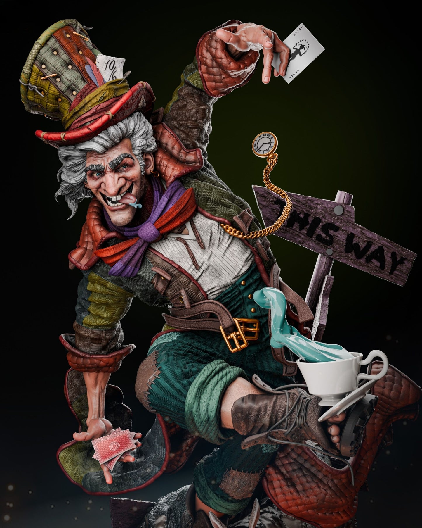 3214 Mad Hatter - Alice's Adventures in Wonderland - STL 3D Print Files