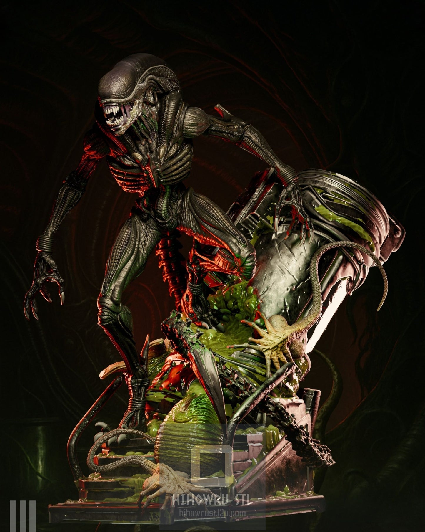 4438 Xenomorph - Alien - STL 3D Print Files