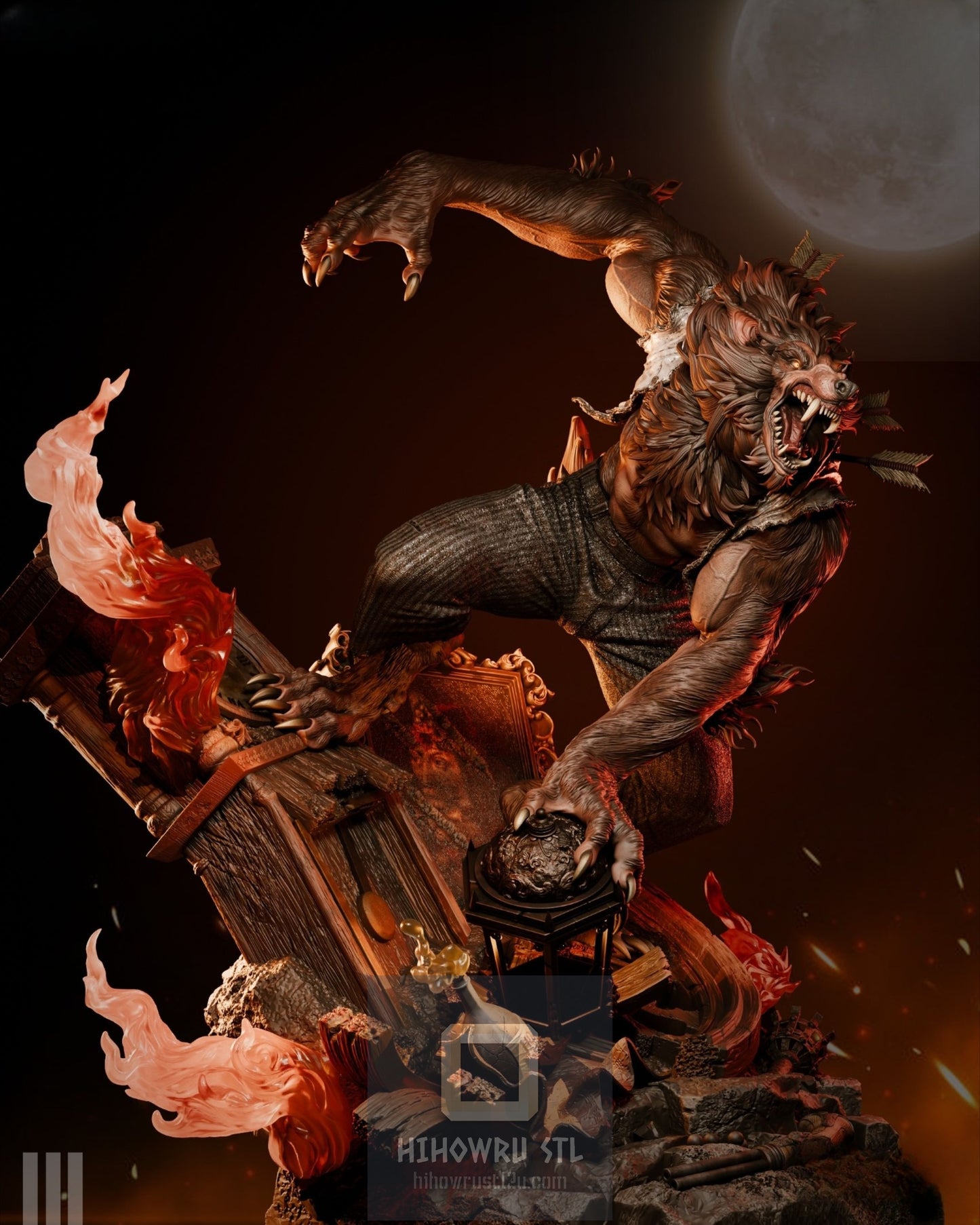 4474 Werewolf - Werewolf by Night - STL 3D Print Files