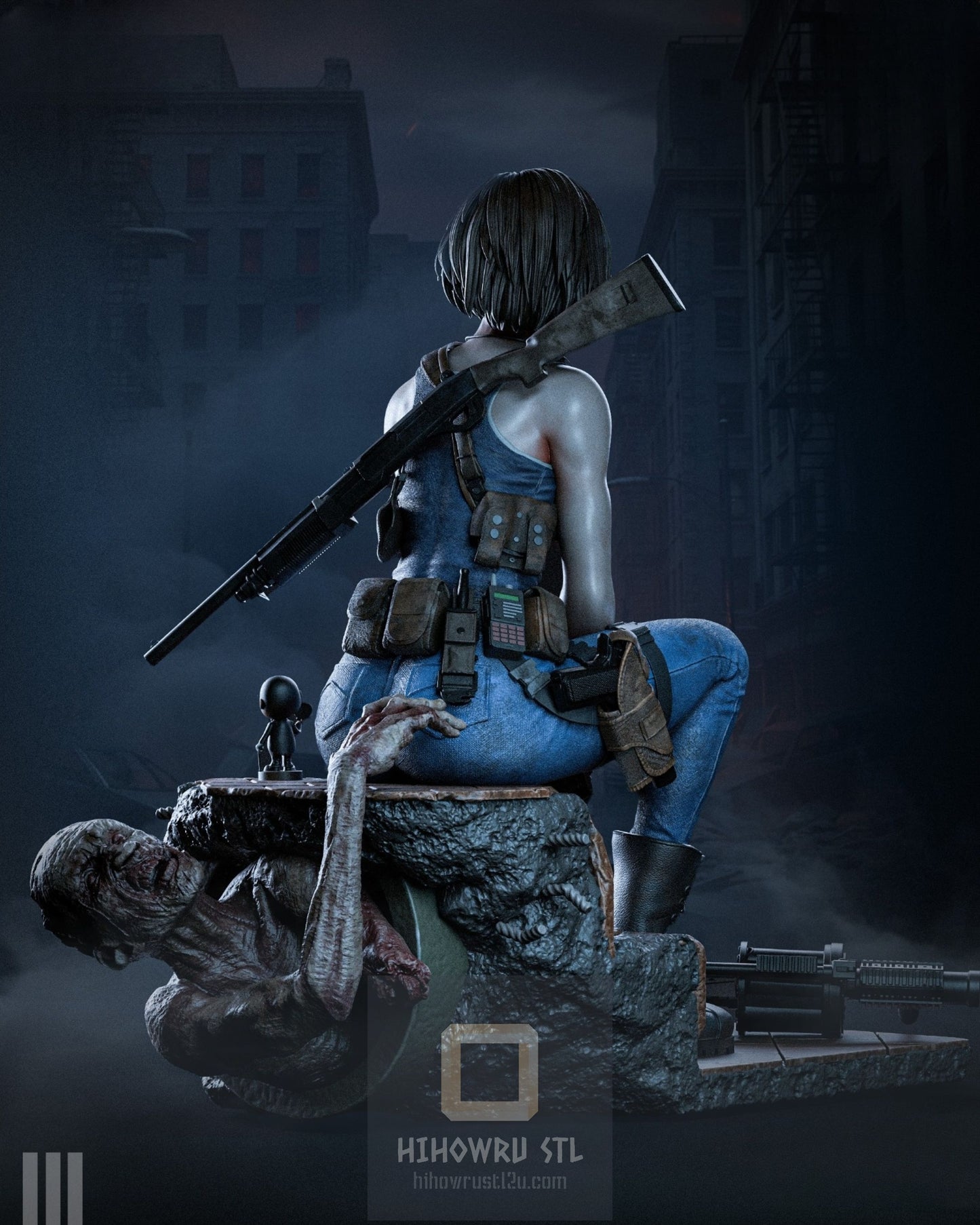 4528 Jill Valentine - Resident Evil - STL 3D Print Files