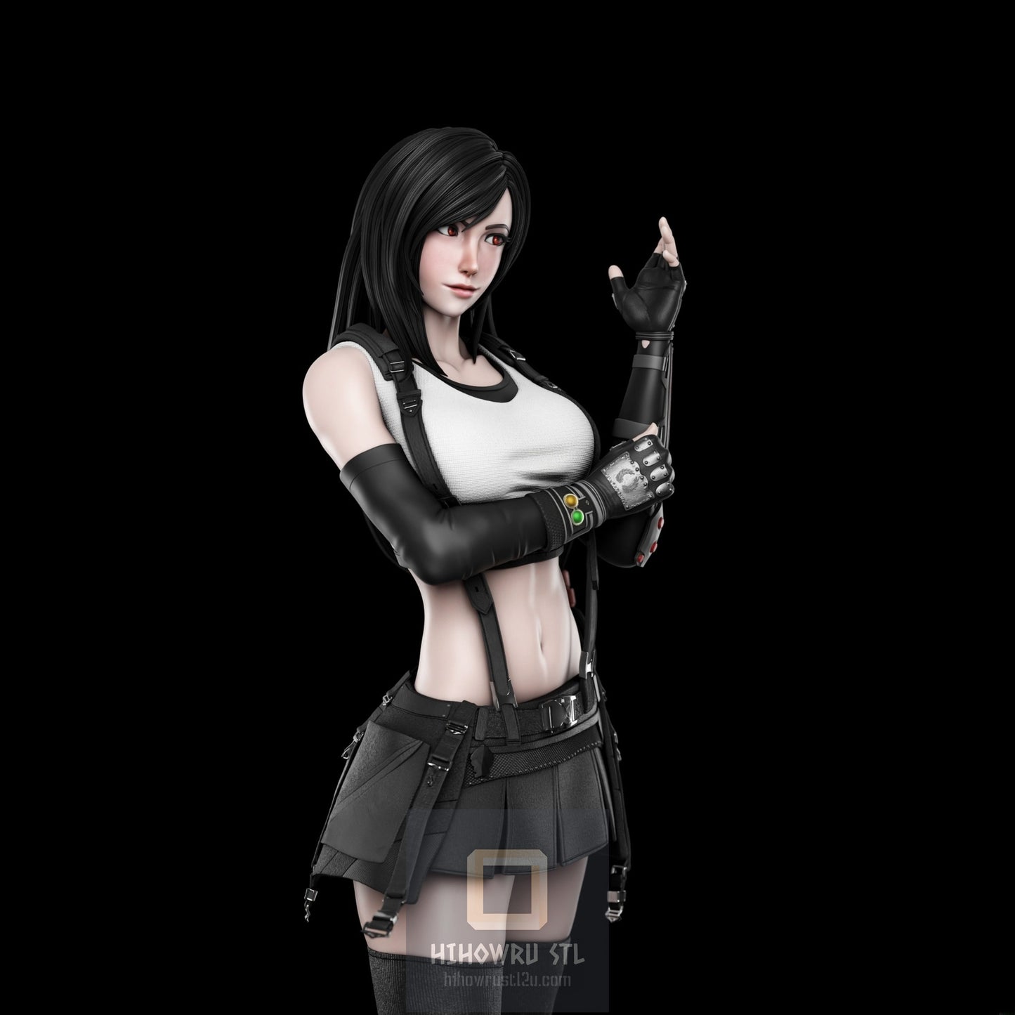 4604 Tifa Lockhart - Final Fantasy - STL 3D Print Files