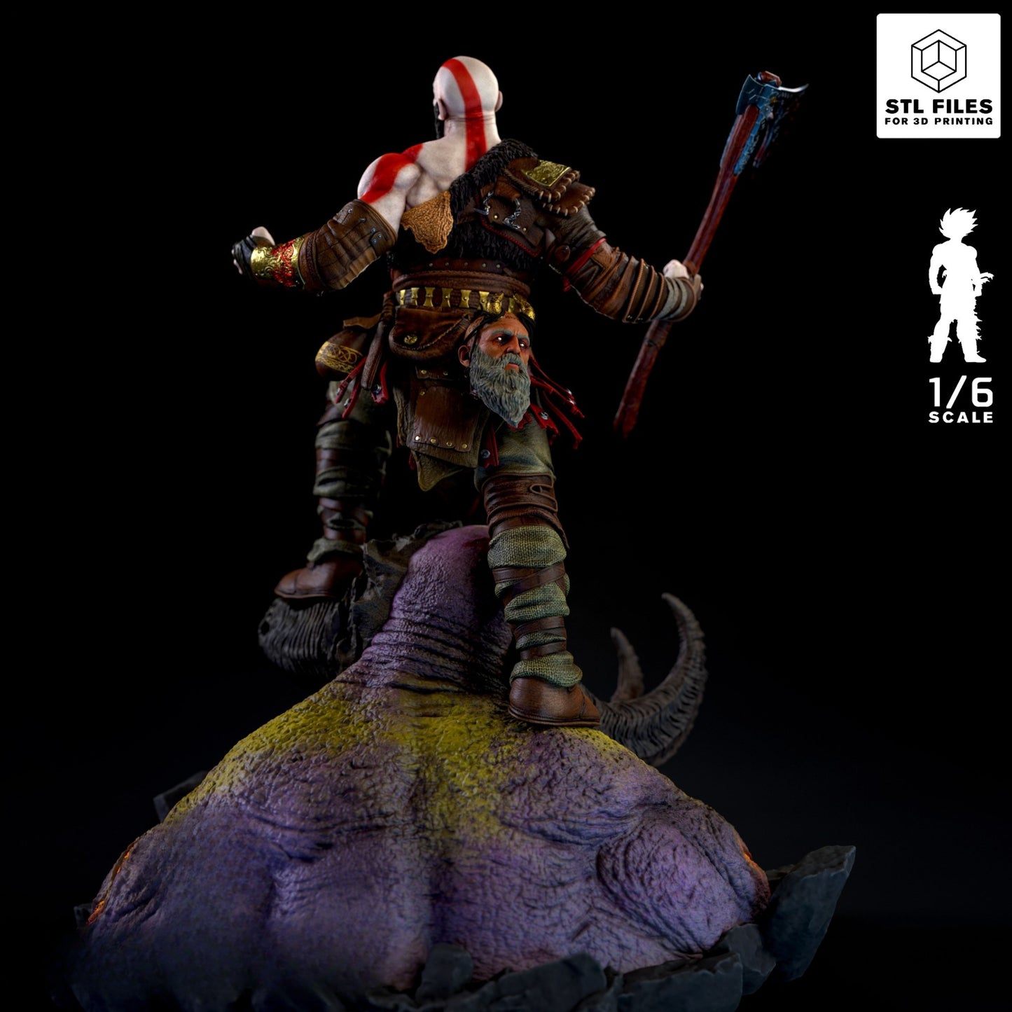 3123 Kratos - God of War - STL 3D Print Files