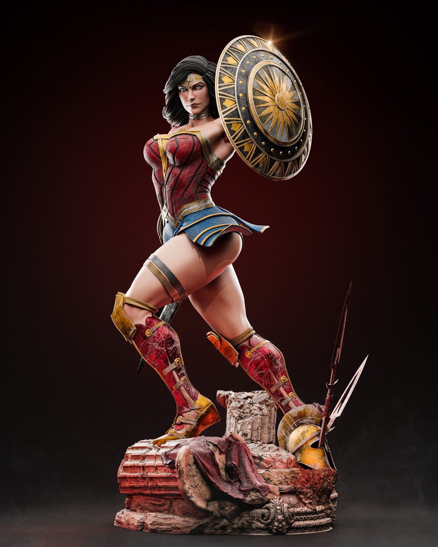 1798 Wonder Woman - DC Comics - STL 3D Print Files