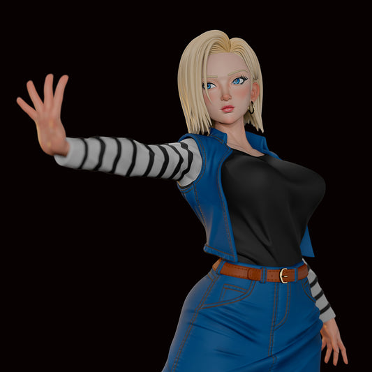 3763 Android 18 NSFW - Dragon Ball - STL 3D Print Files