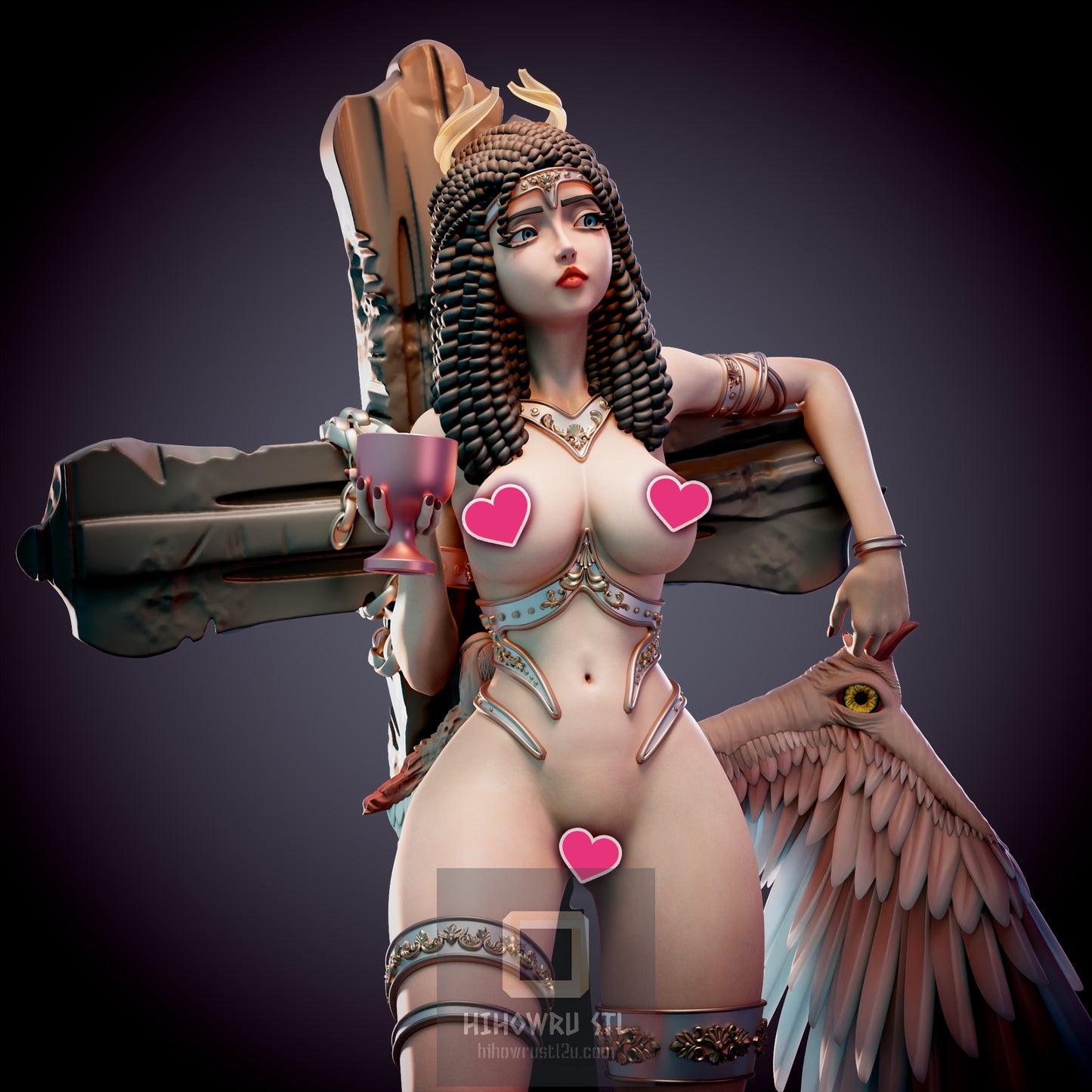 4880 Iris Fallen Angel NSFW - STL 3D Print Files