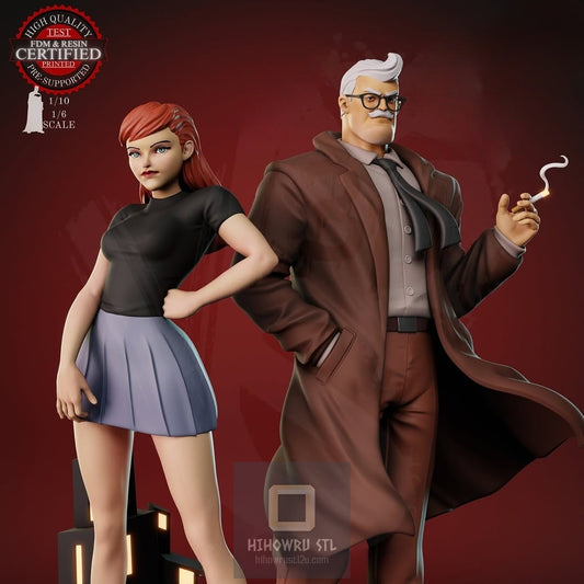 4335 Jim Gordon AND Batgirl - DC Comics  - STL 3D Print Files