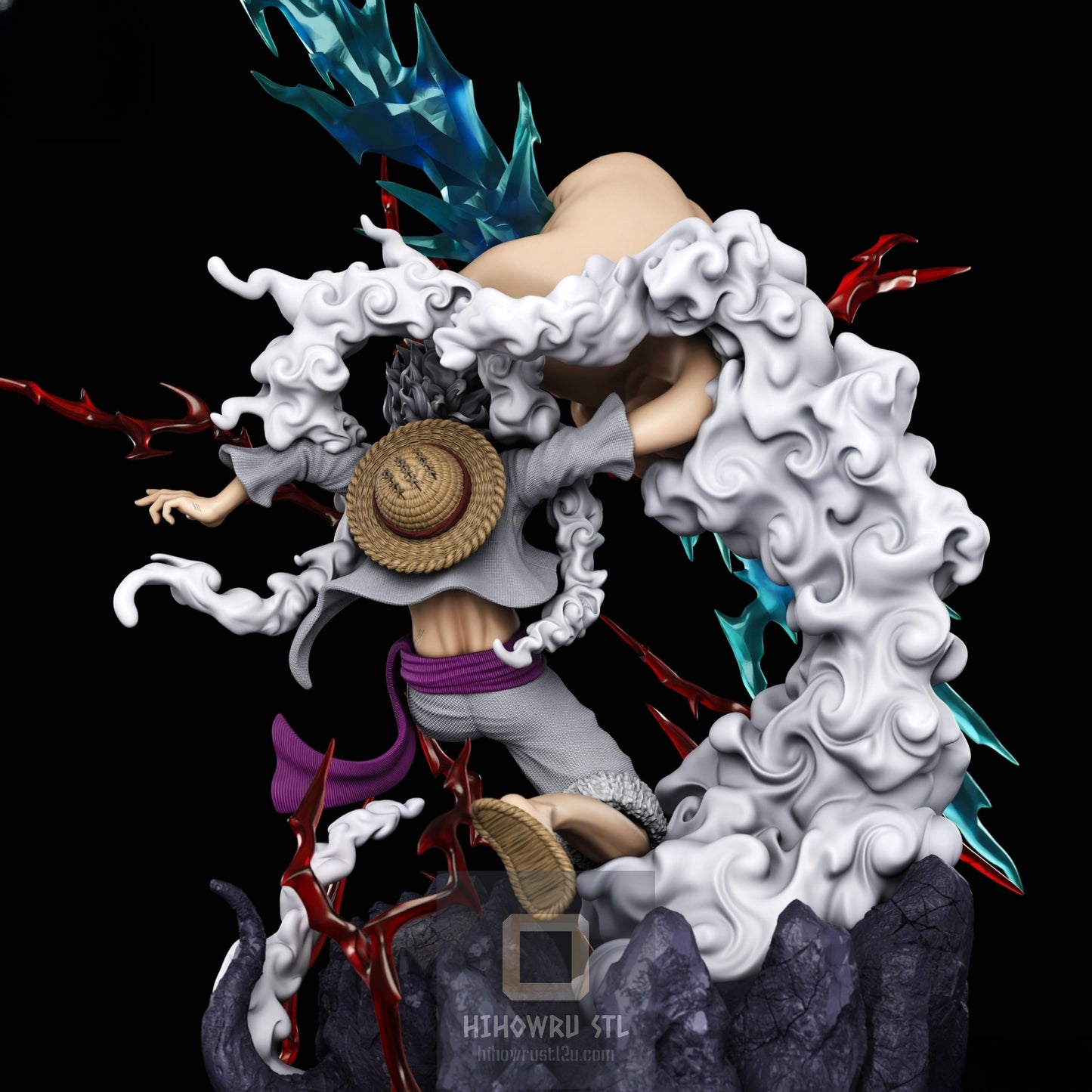 4498 Luffy Gear 5 - One Piece - STL 3D Print Files