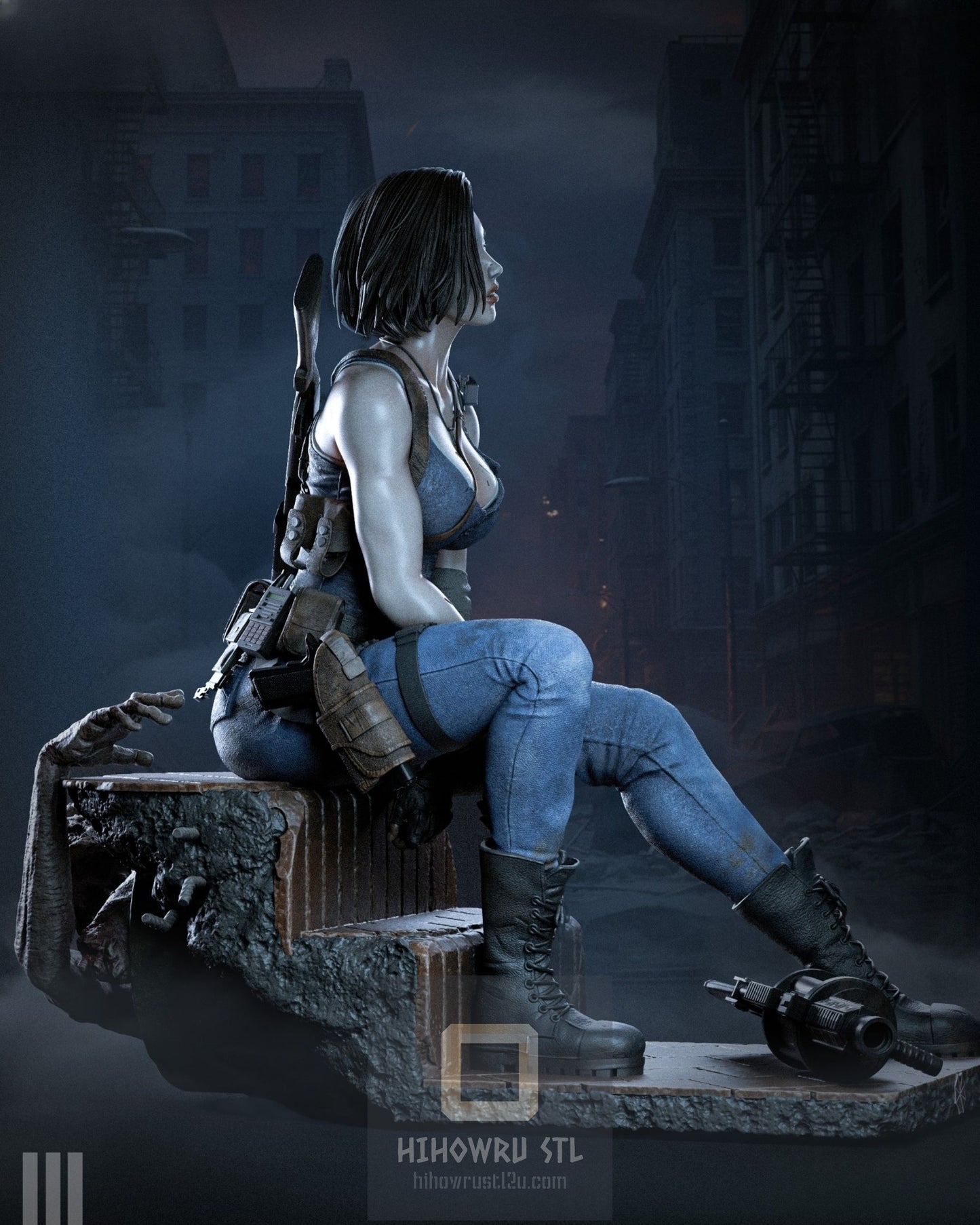 4528 Jill Valentine - Resident Evil - STL 3D Print Files