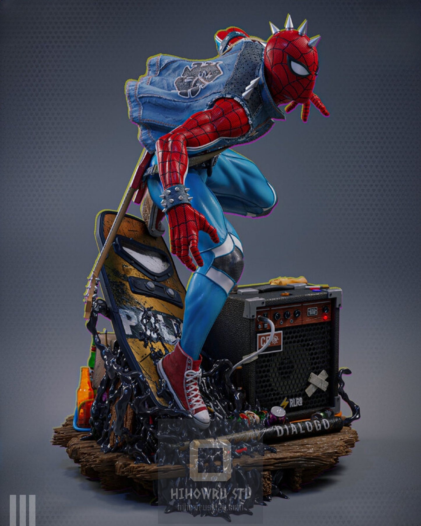 4543 Spider-Punk - Hobart Brown - STL 3D Print Files