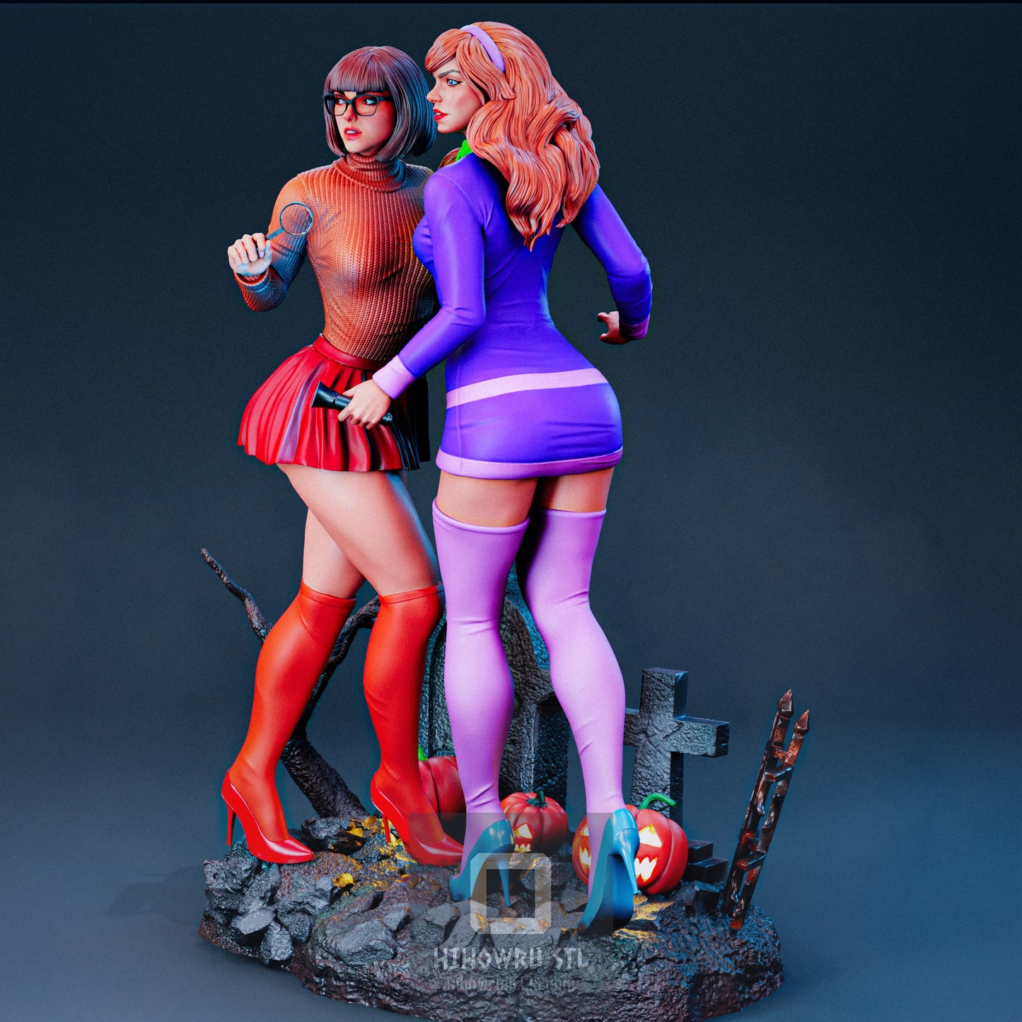 4551 Daphne and Velma NSFW - Scooby-Doo  - STL 3D Print Files