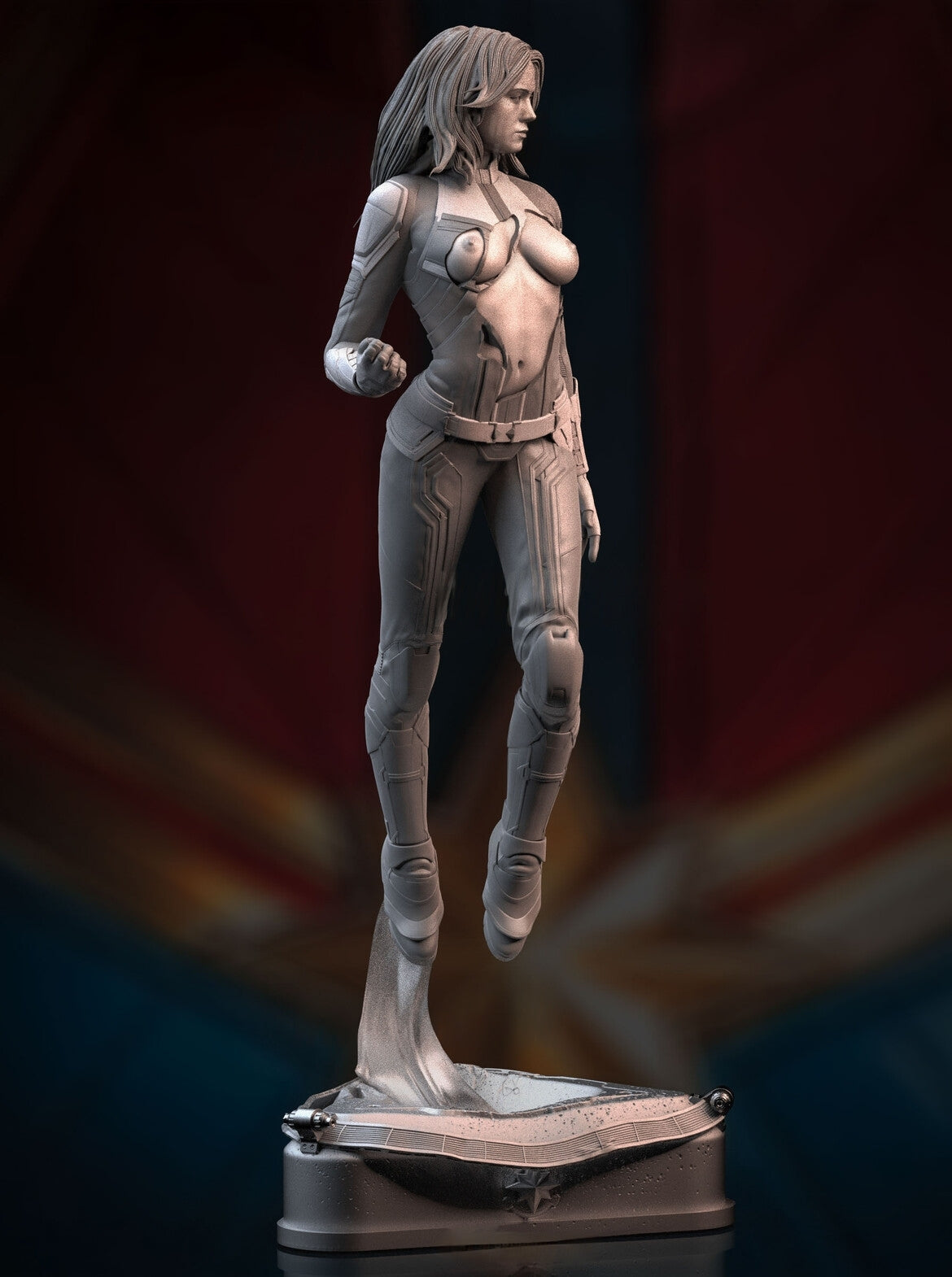 Captain Marvel NSFW - Brie Larson - STL 3D Print Files