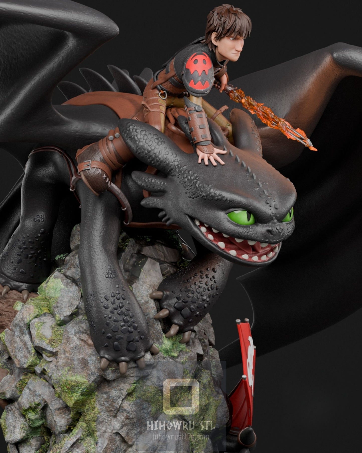 4365 Hiccup AND Toothless - How To Train Your Dragon - STL 3D Print Files