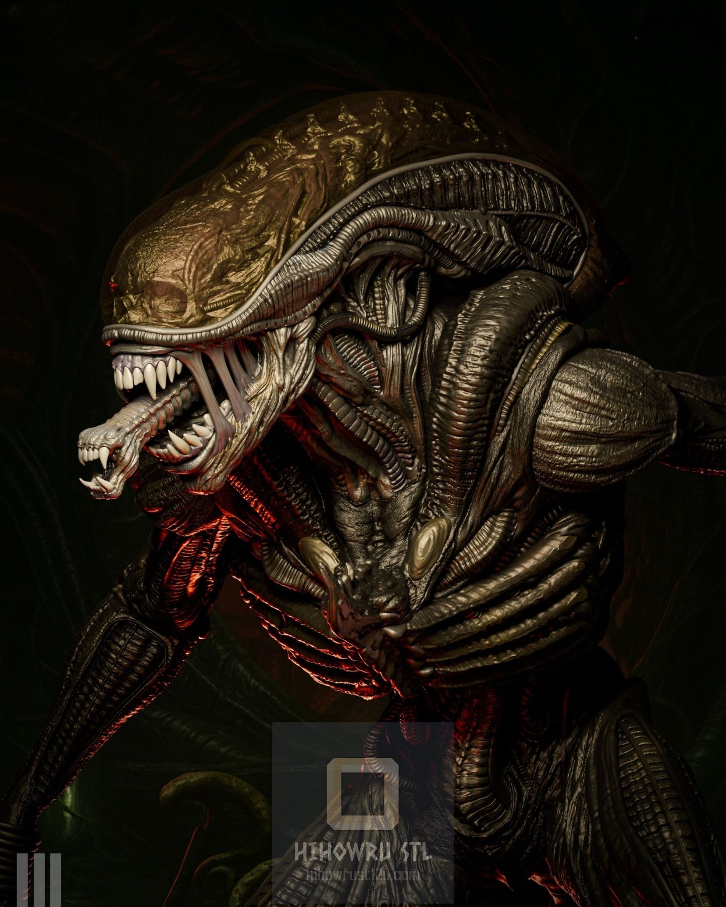 4438 Xenomorph - Alien - STL 3D Print Files