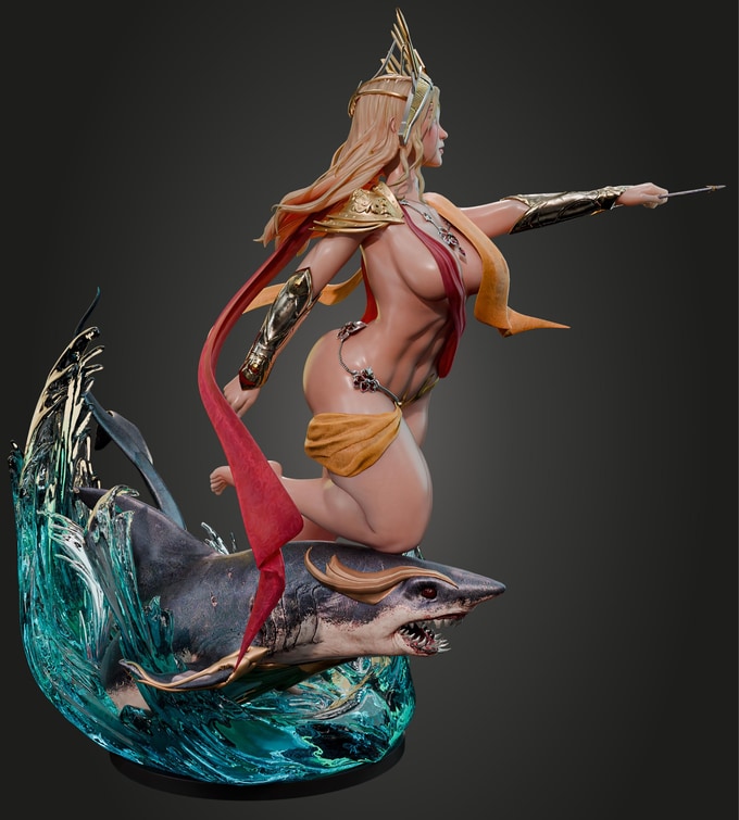 2321 Selena NSFW - Daughter of the Sea God - STL 3D Print Files