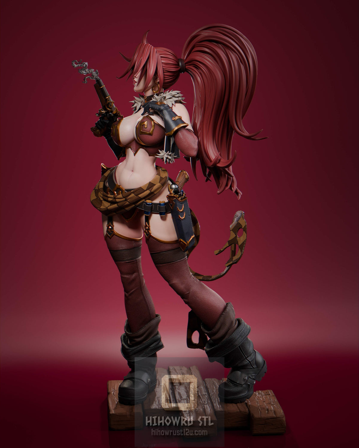 5582 Red Monika NSFW - Battle Chasers - STL 3D Print Files