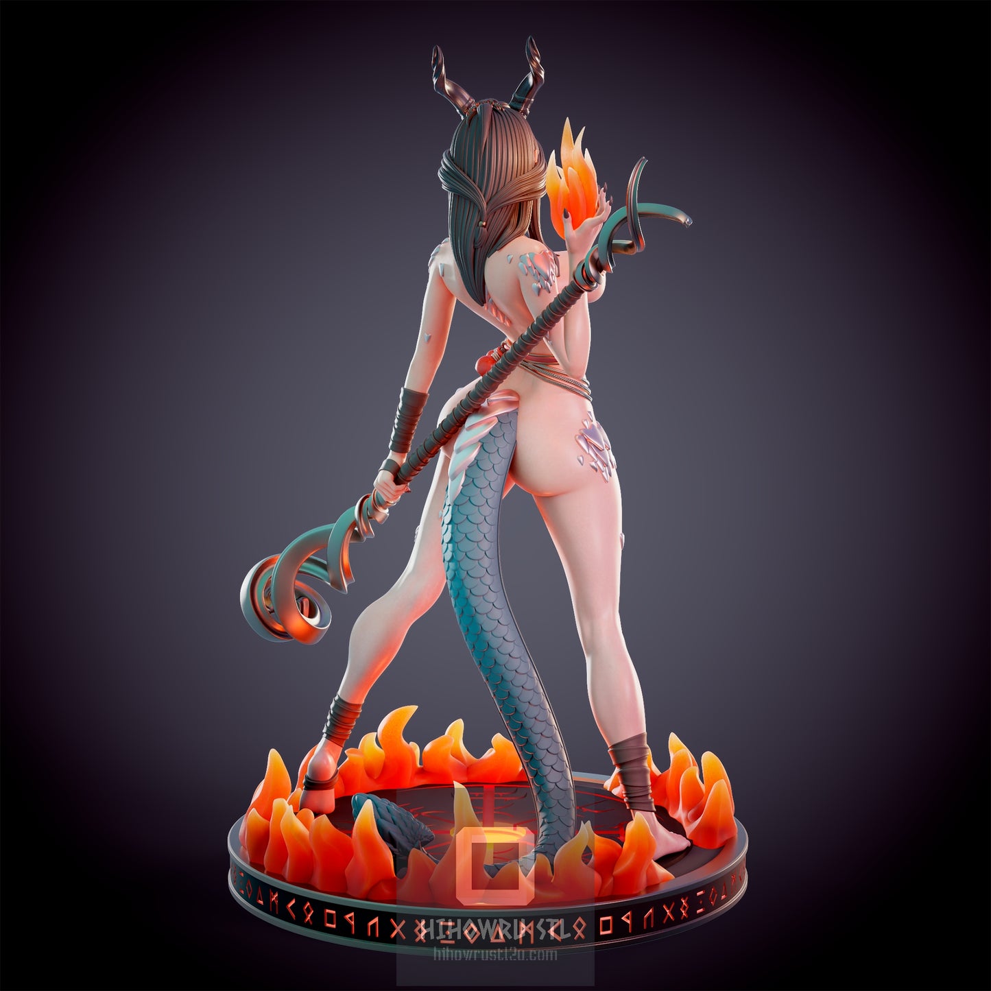 4599 Dragonborn Fire Priest NSFW - STL 3D Print Files