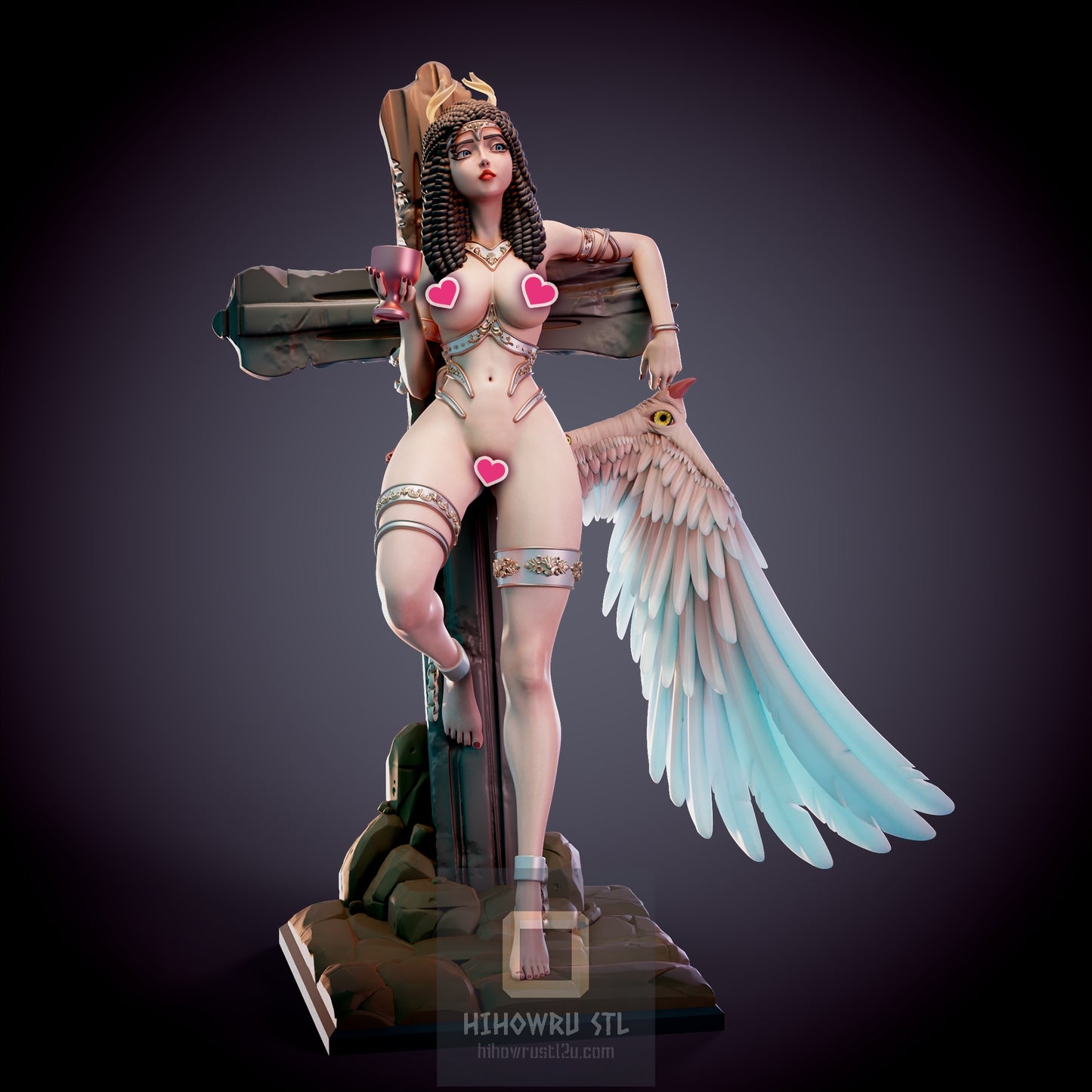 4880 Iris Fallen Angel NSFW - STL 3D Print Files