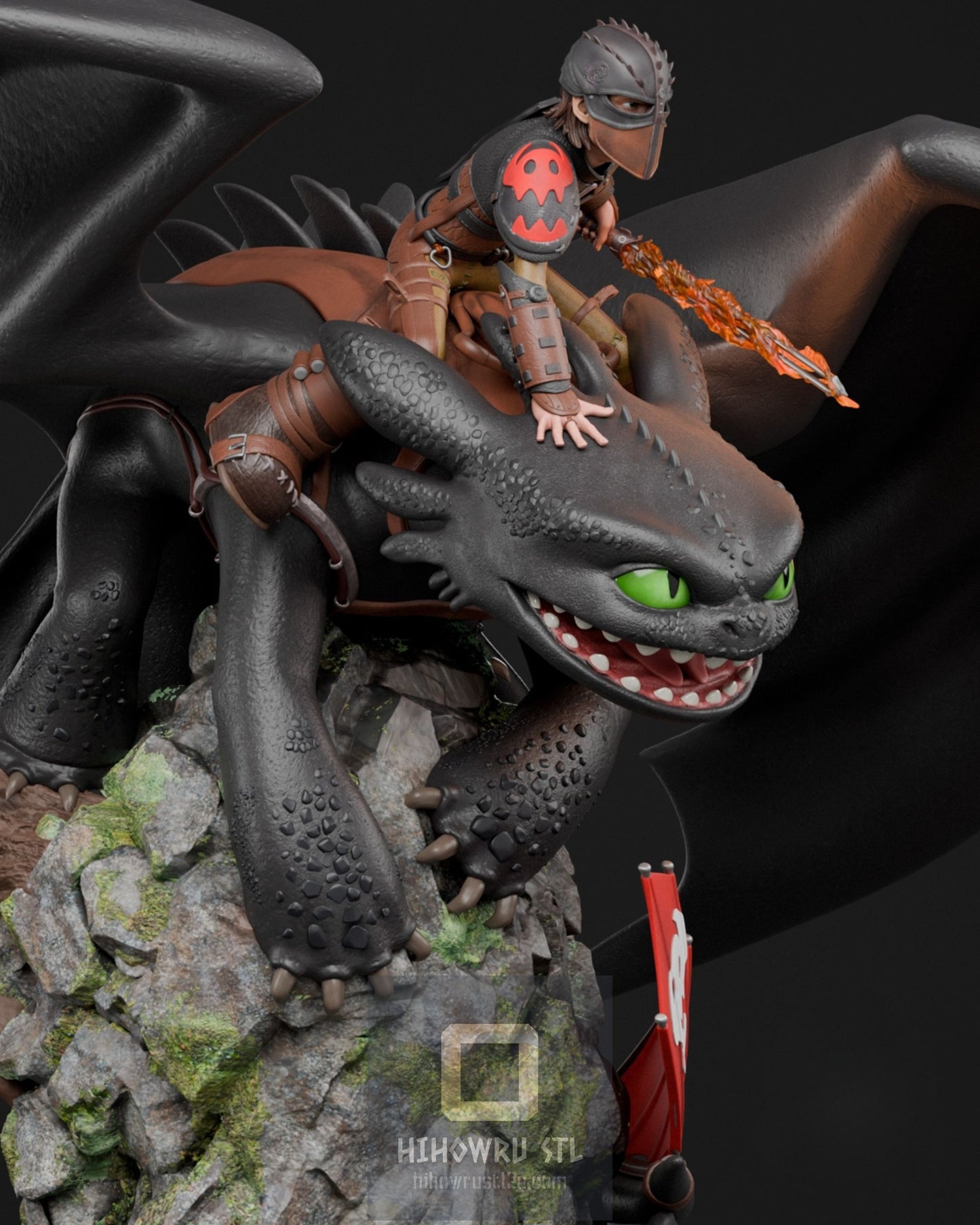 4365 Hiccup AND Toothless - How To Train Your Dragon - STL 3D Print Files