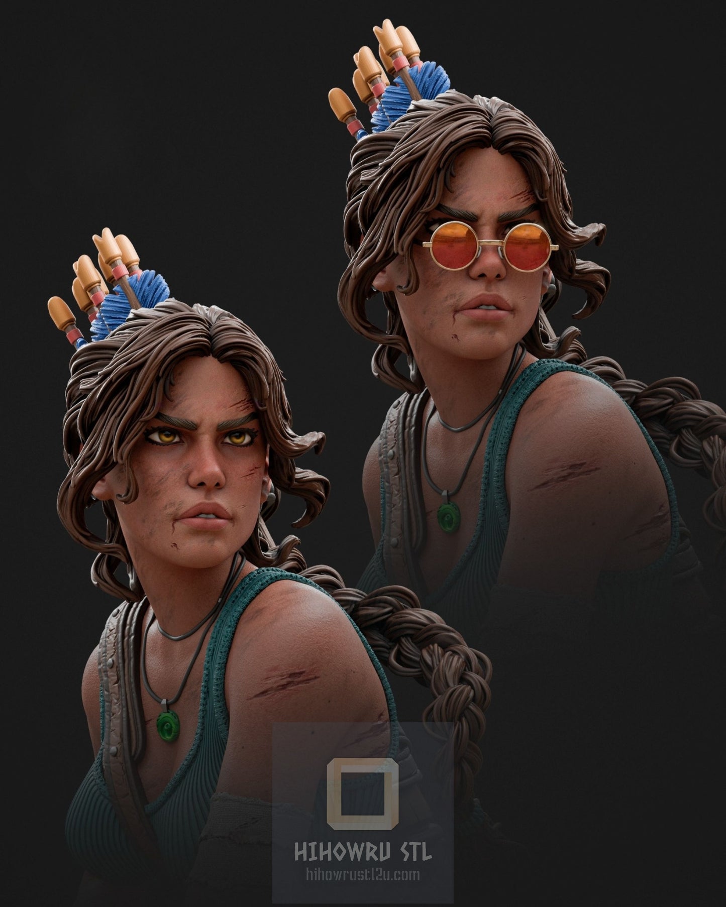 4376 Lara Croft - Tomb Raider - STL 3D Print Files