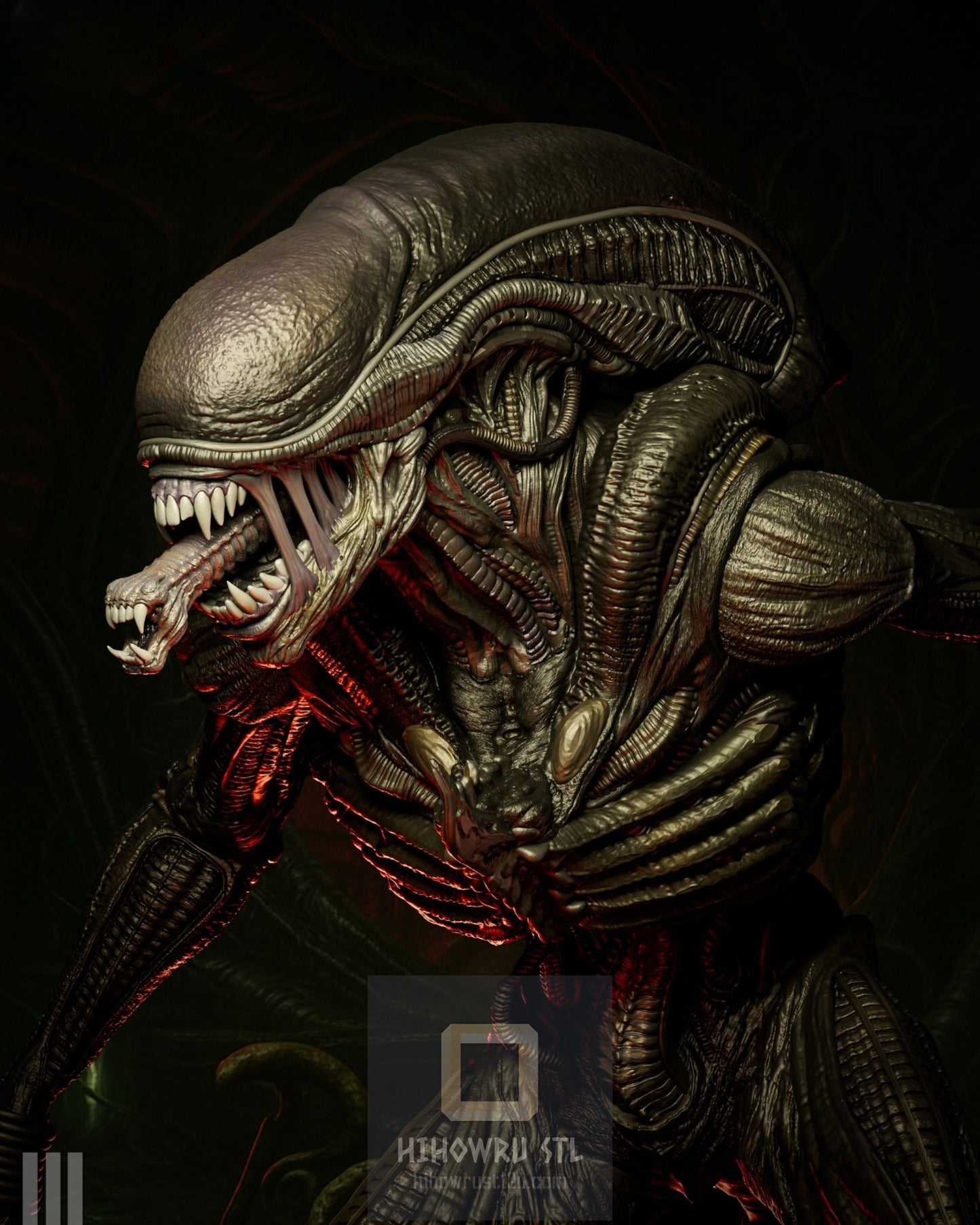 4438 Xenomorph - Alien - STL 3D Print Files