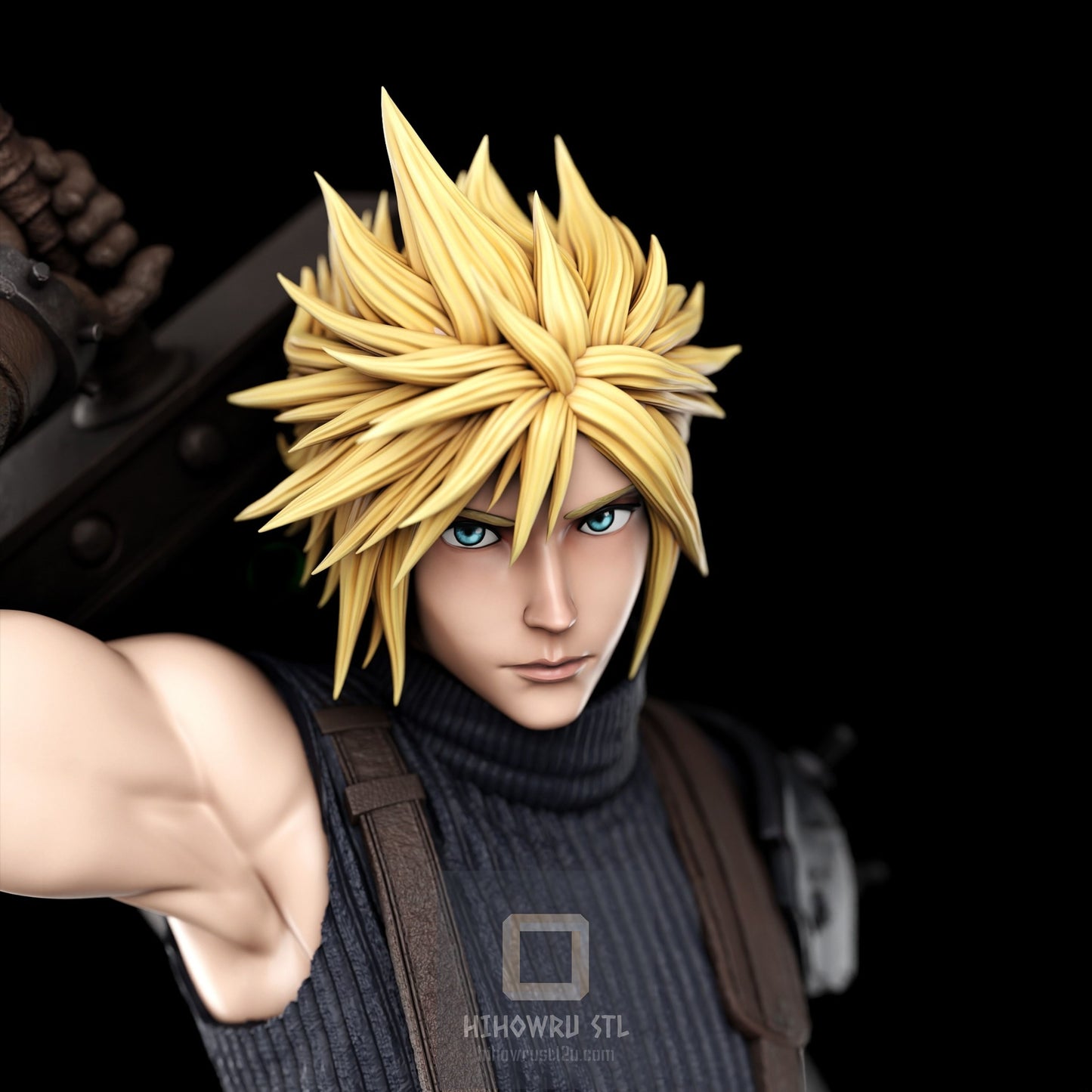 4497 Cloud Strife - Final Fantasy - STL 3D Print Files