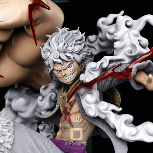 4498 Luffy Gear 5 - One Piece - STL 3D Print Files