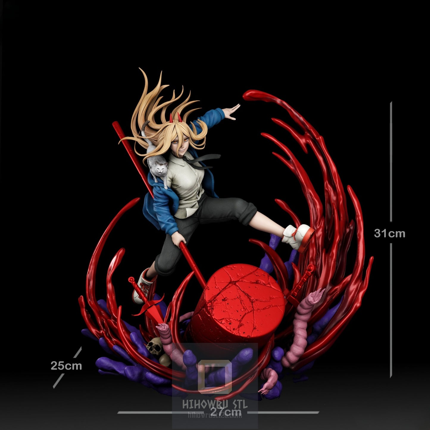 4605 Power - Chainsaw Man - STL 3D Print Files