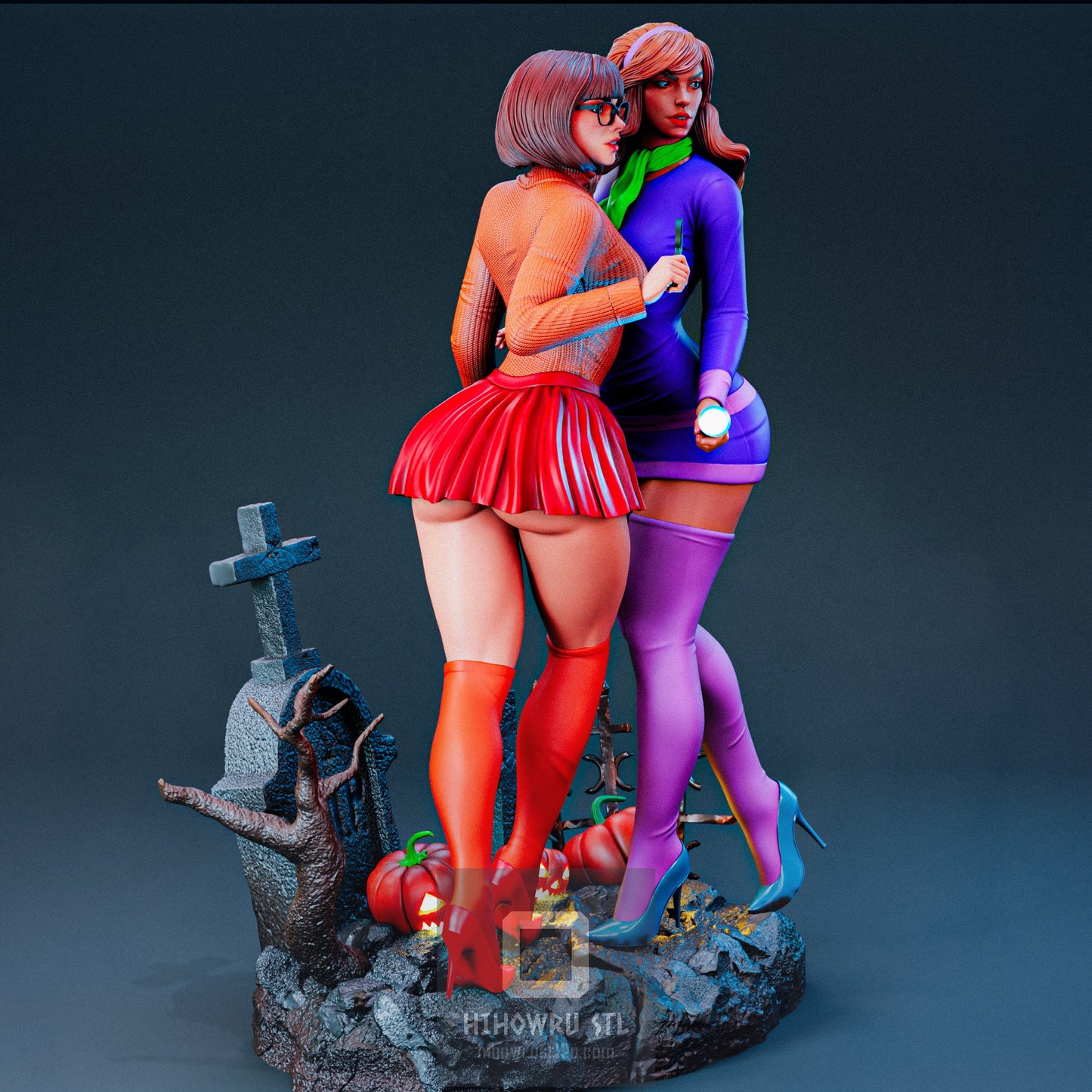 4551 Daphne and Velma NSFW - Scooby-Doo  - STL 3D Print Files