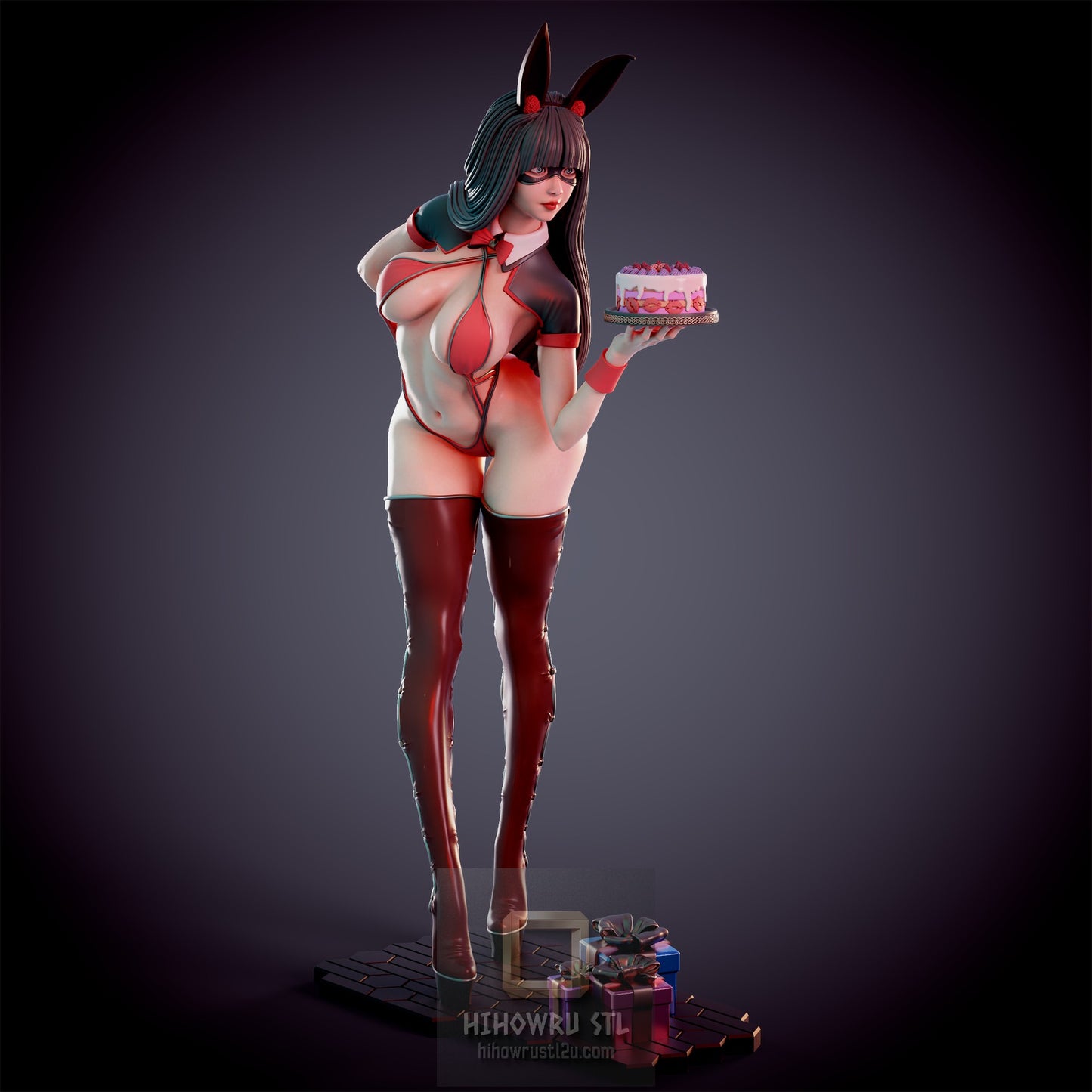 5014 Bunny Waitress NSFW - STL 3D Print Files