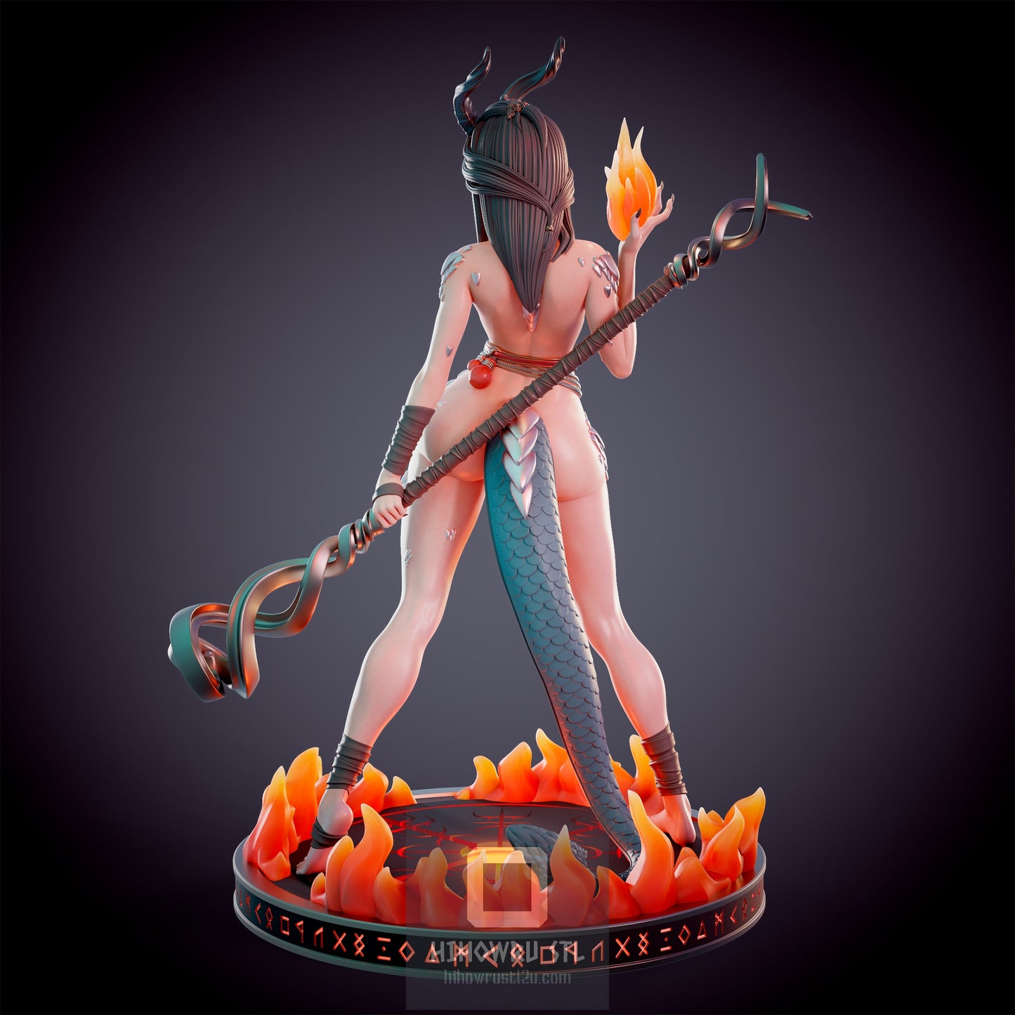 4599 Dragonborn Fire Priest NSFW - STL 3D Print Files