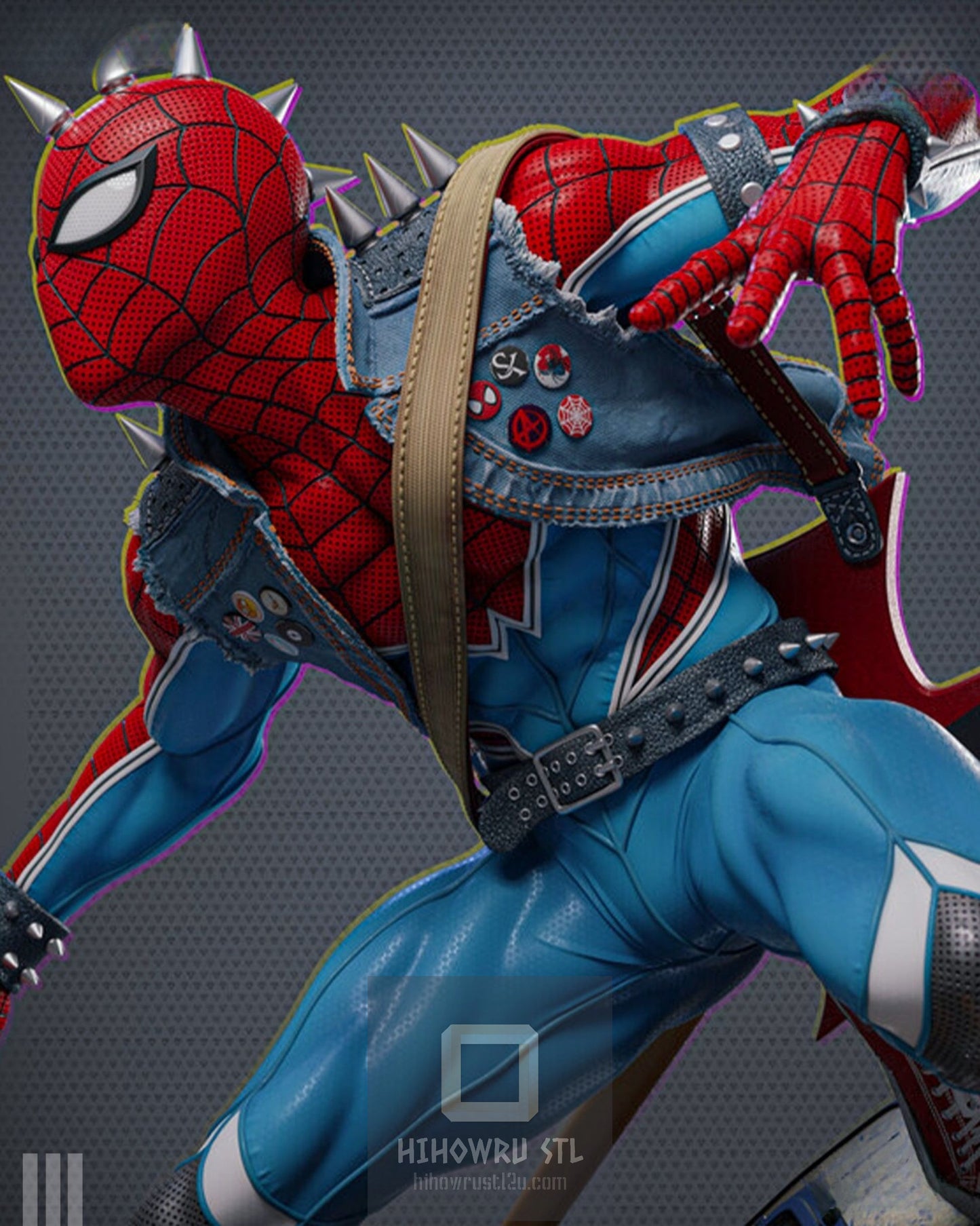 4543 Spider-Punk - Hobart Brown - STL 3D Print Files