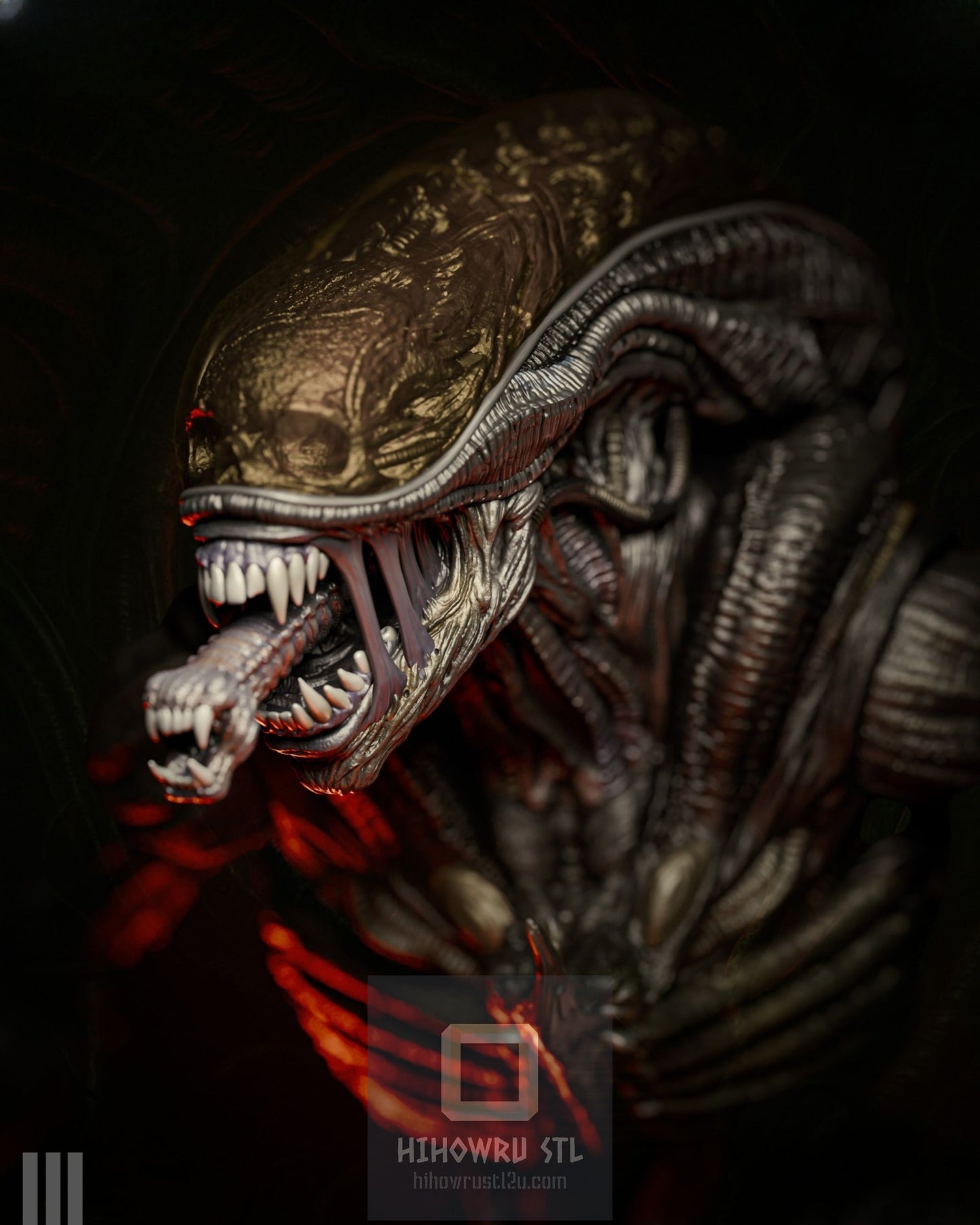 4438 Xenomorph - Alien - STL 3D Print Files