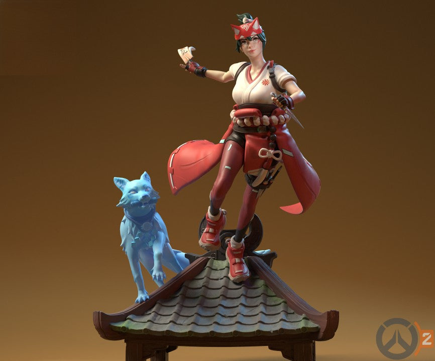 3014 Kiriko - Overwatch - STL 3D Print Files