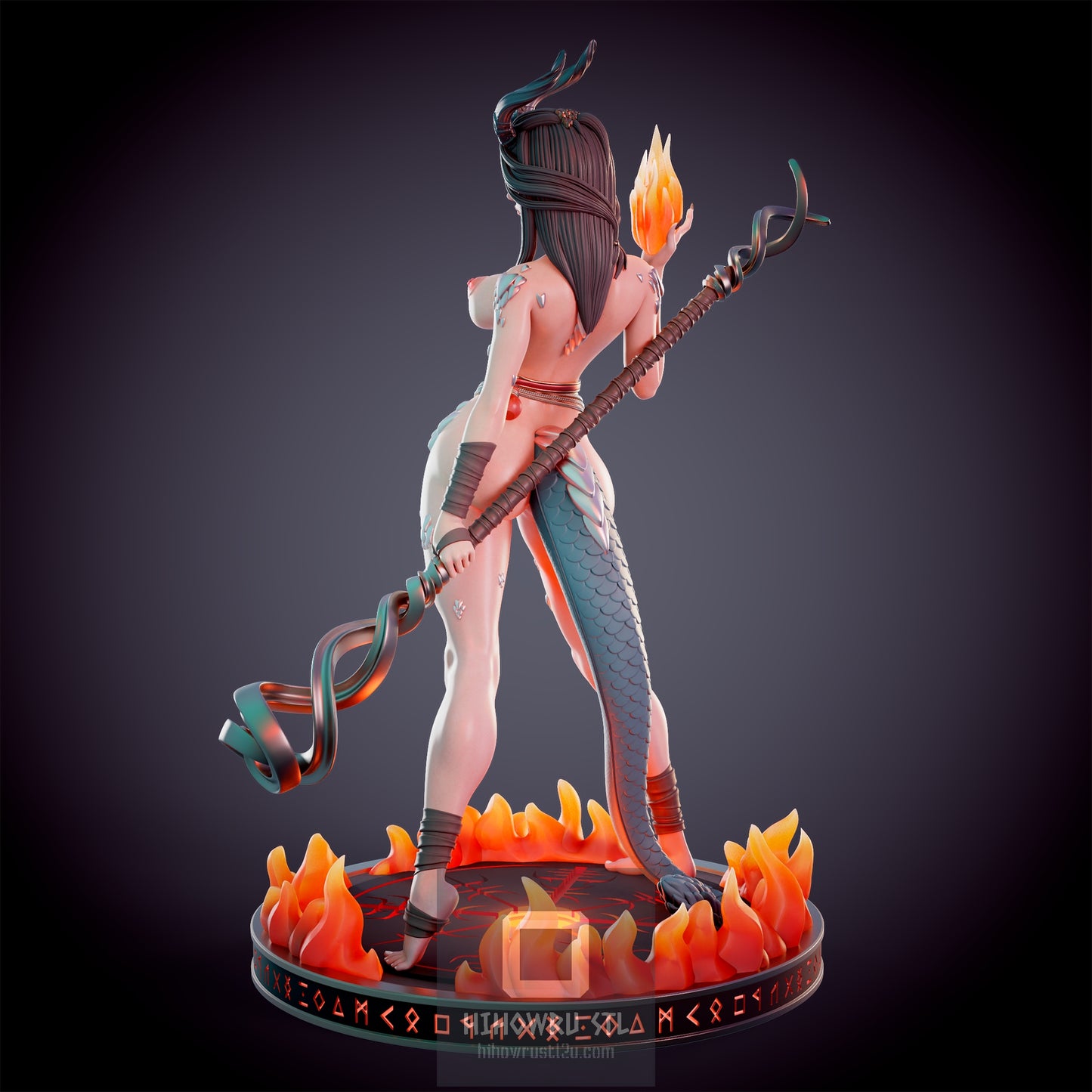 4599 Dragonborn Fire Priest NSFW - STL 3D Print Files