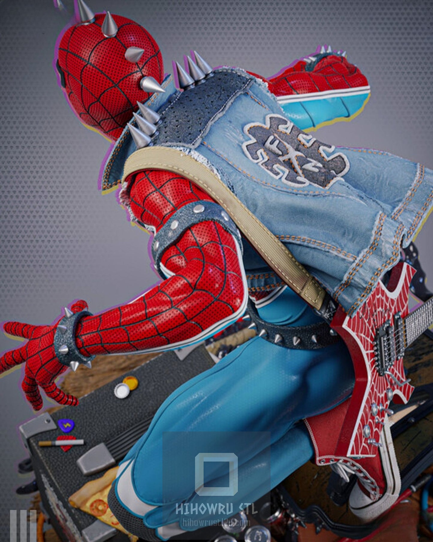 4543 Spider-Punk - Hobart Brown - STL 3D Print Files