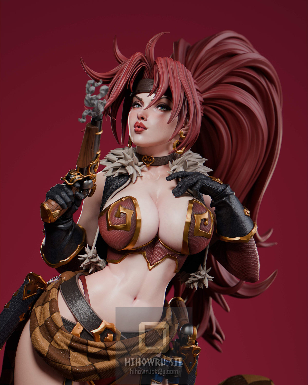 5582 Red Monika NSFW - Battle Chasers - STL 3D Print Files