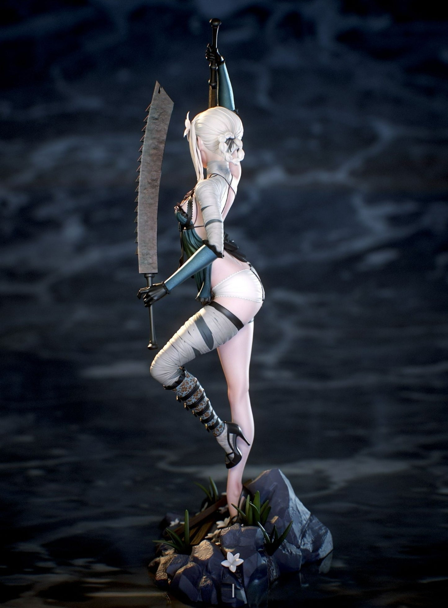 2997 Kainé - NIER - STL 3D Print Files