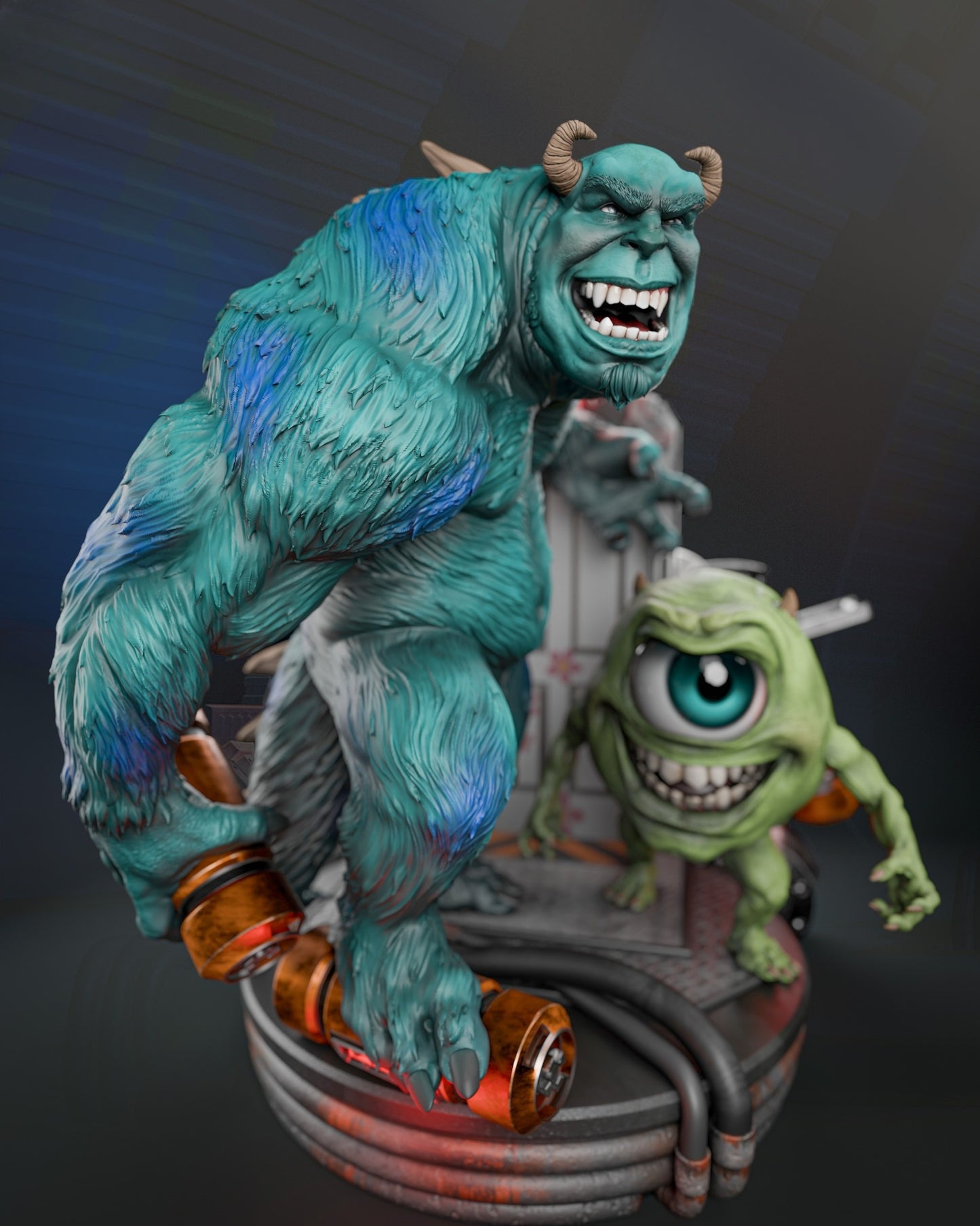 3216 Mike And Sully - Monsters, Inc. - STL 3D Print Files