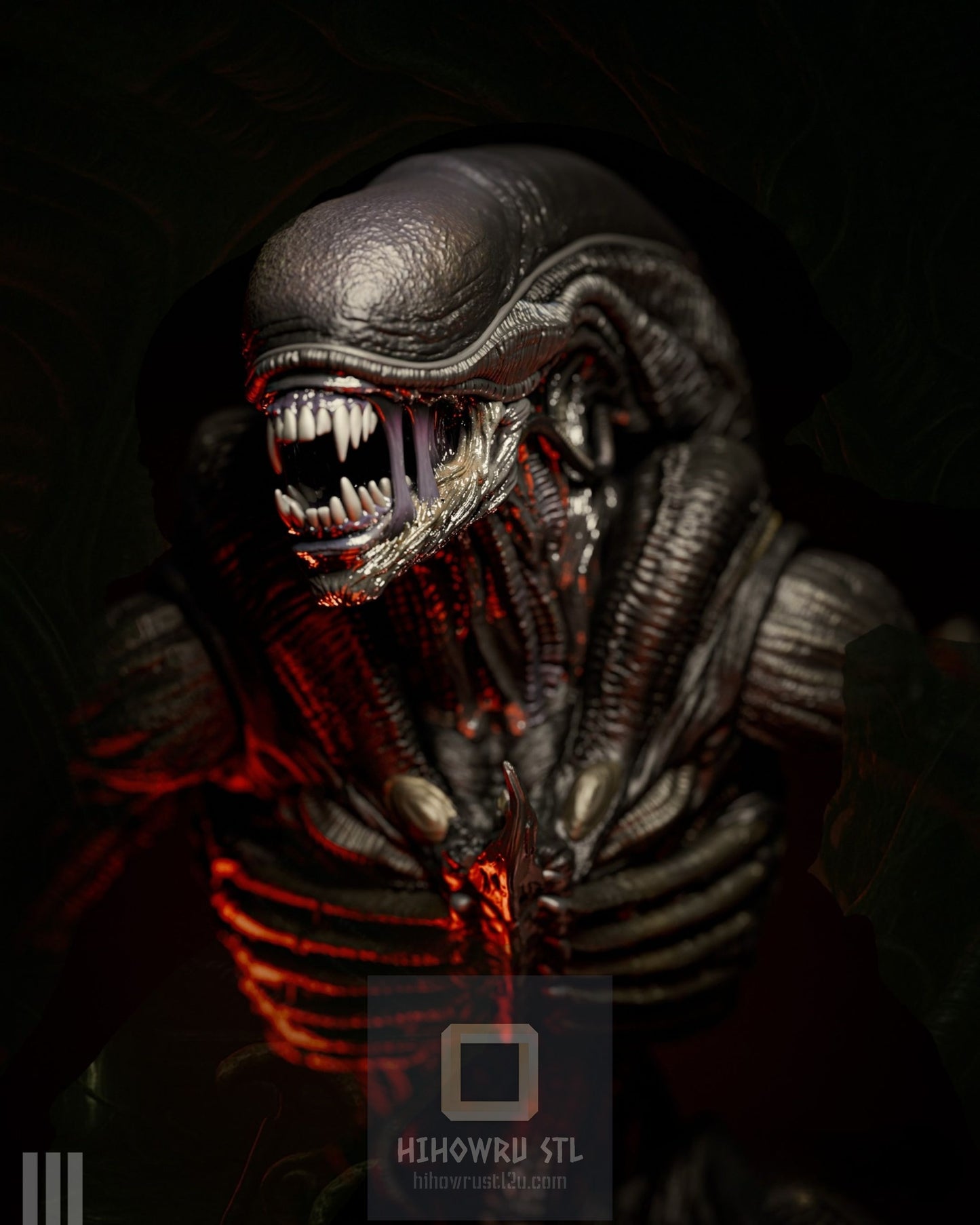 4438 Xenomorph - Alien - STL 3D Print Files