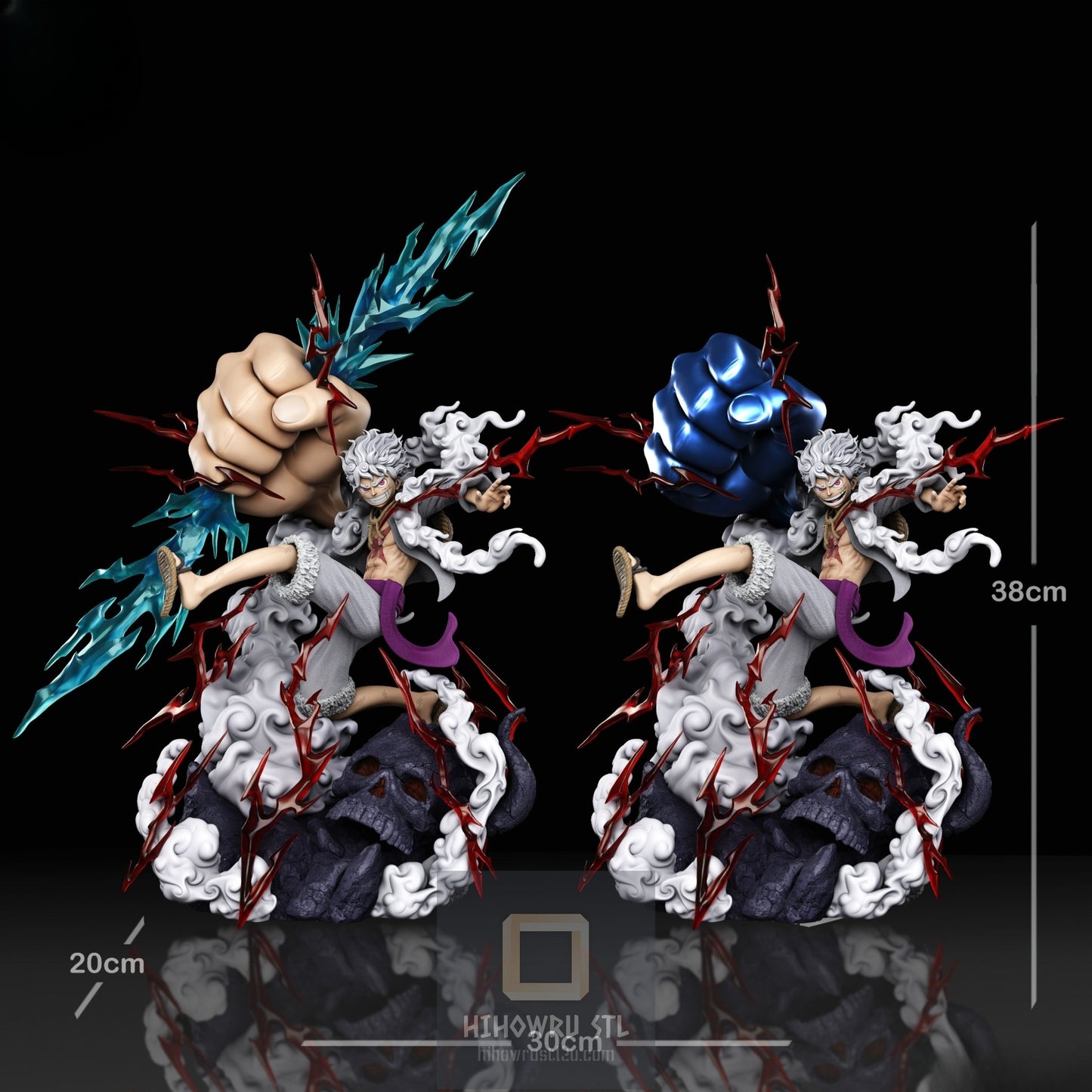 4498 Luffy Gear 5 - One Piece - STL 3D Print Files