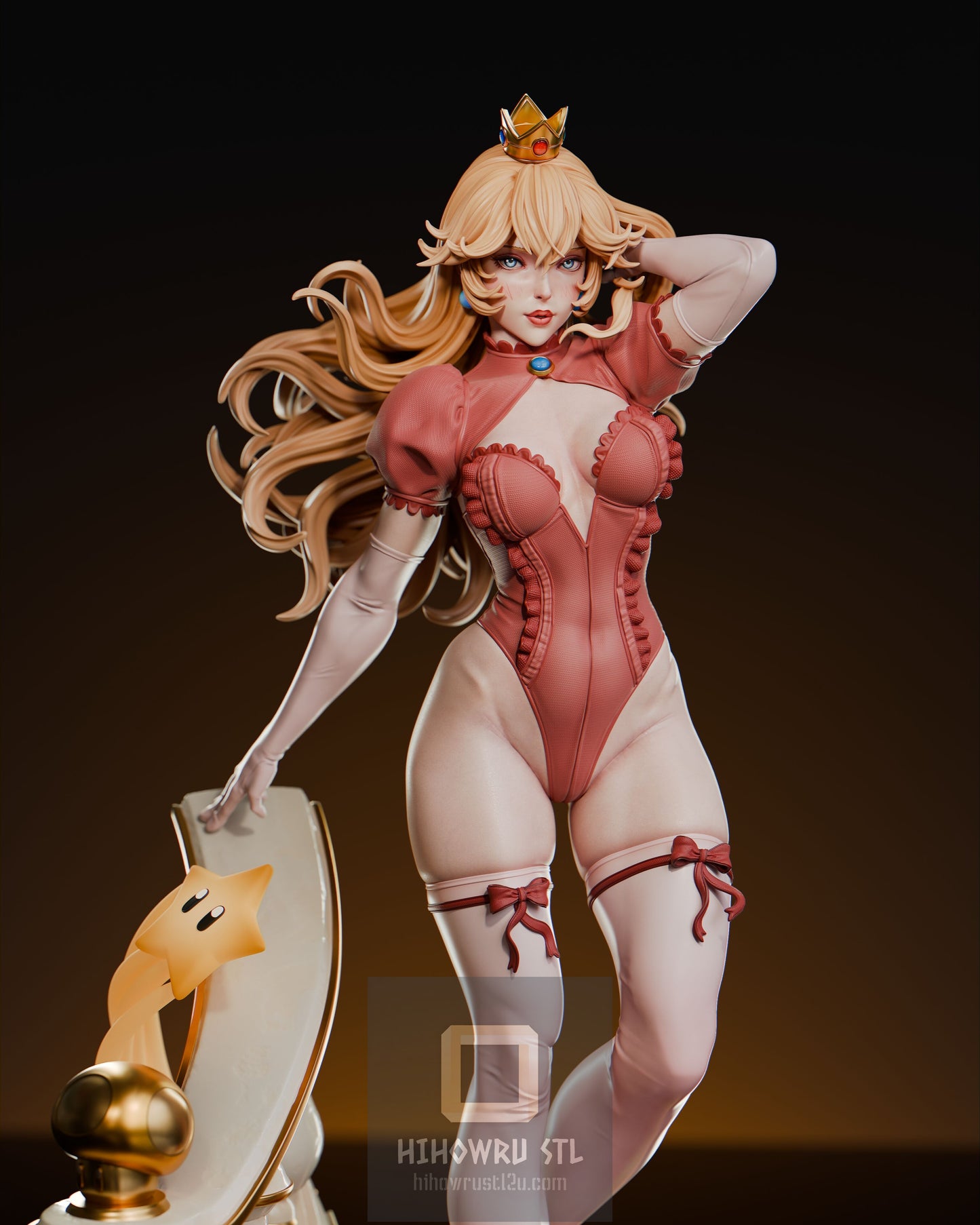 4796 Princes Peach - Super Mario Bros - STL 3D Print Files