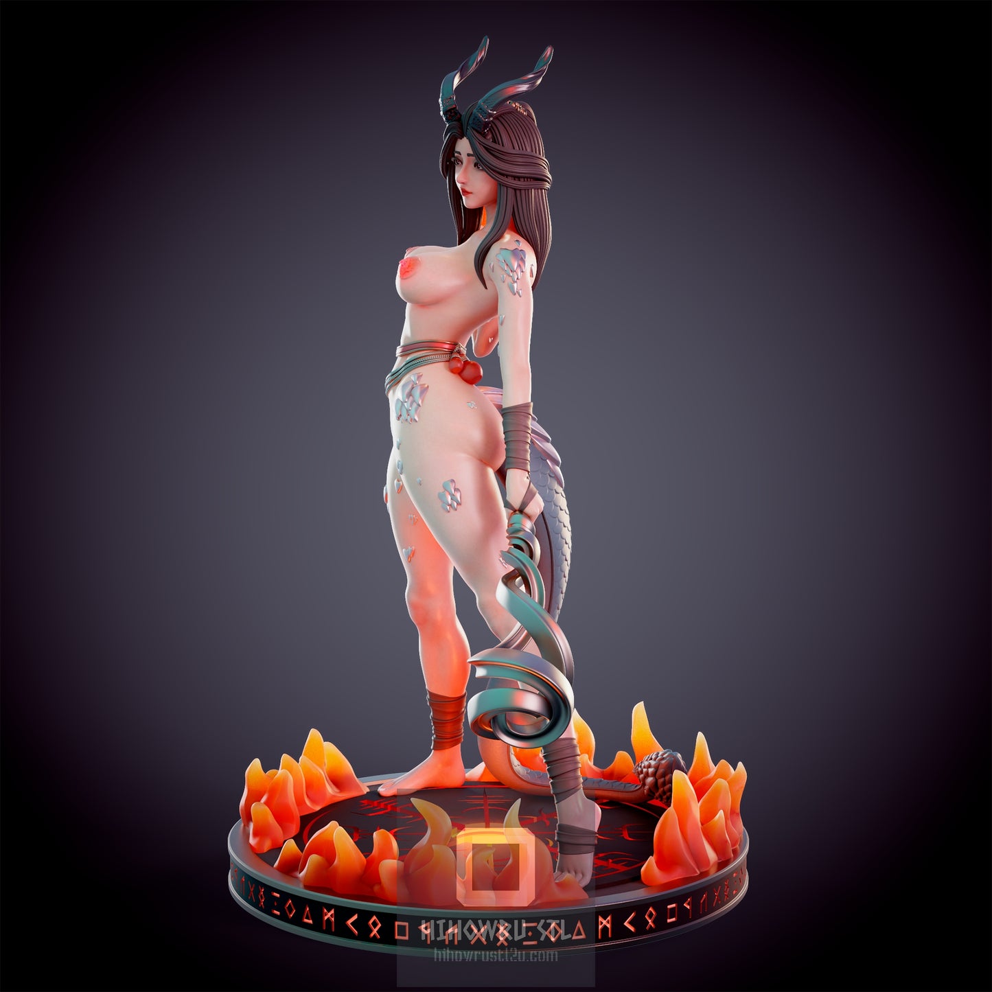 4599 Dragonborn Fire Priest NSFW - STL 3D Print Files