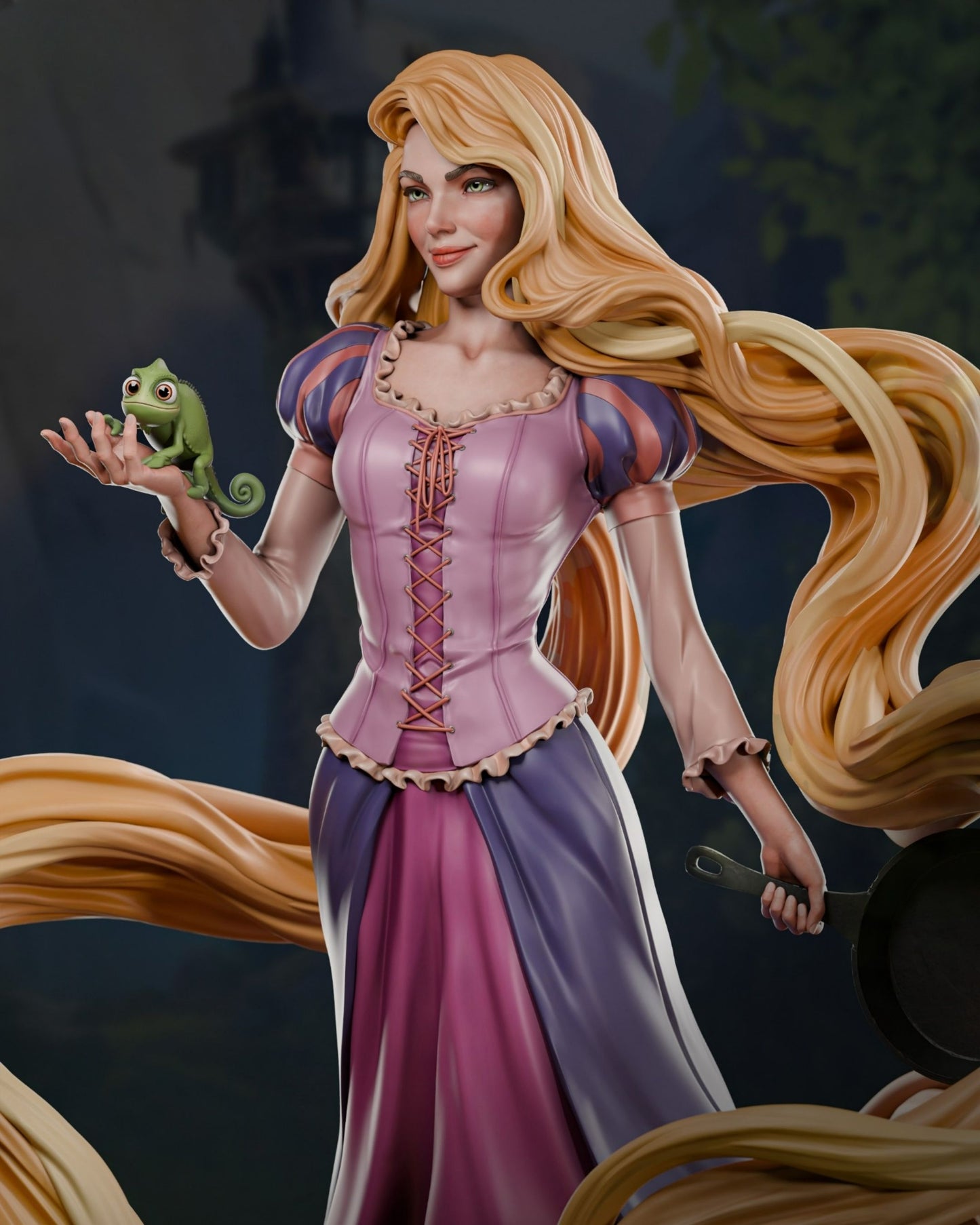 3724 Rapunzel - Disney - STL 3D Print Files