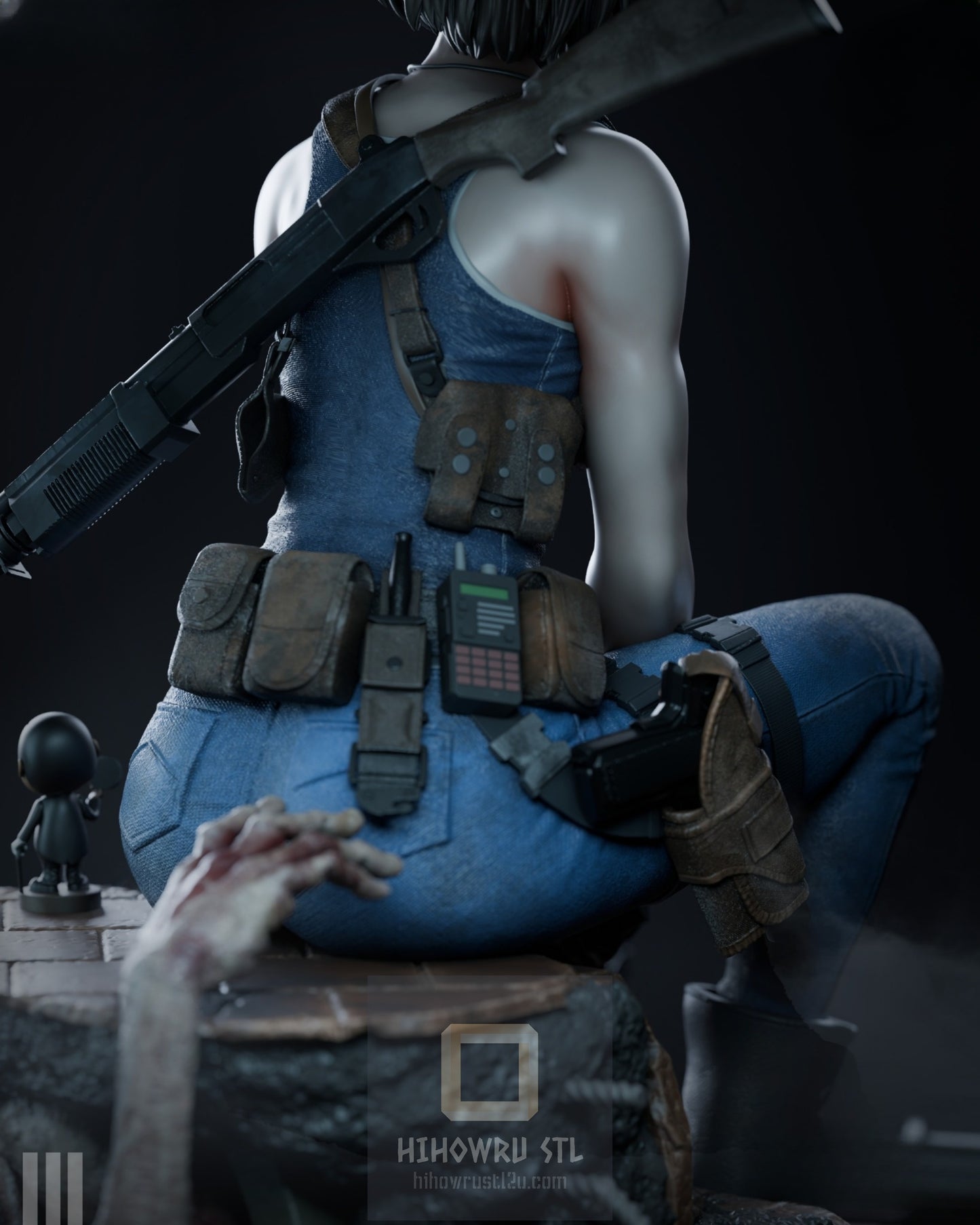4528 Jill Valentine - Resident Evil - STL 3D Print Files