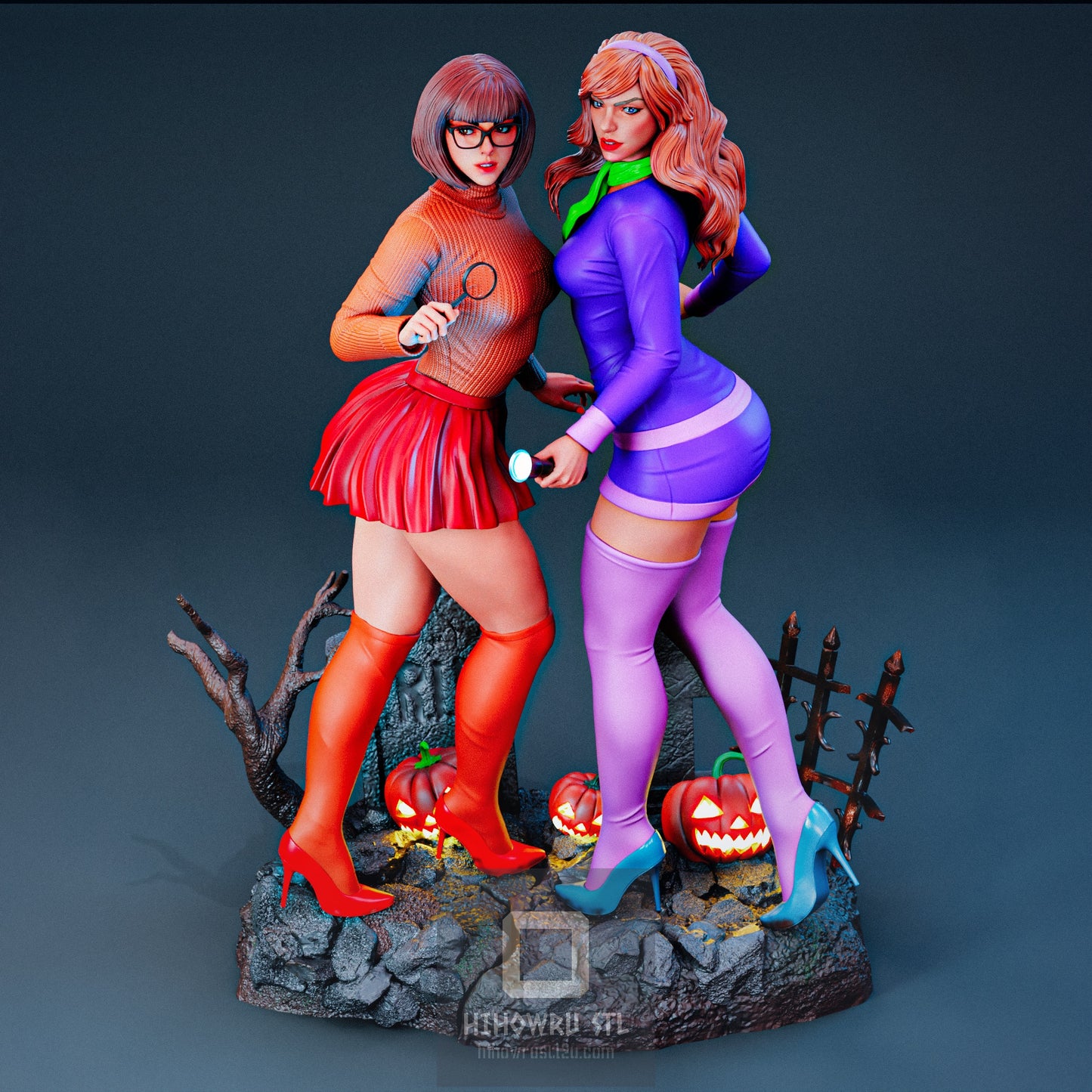4551 Daphne and Velma NSFW - Scooby-Doo  - STL 3D Print Files