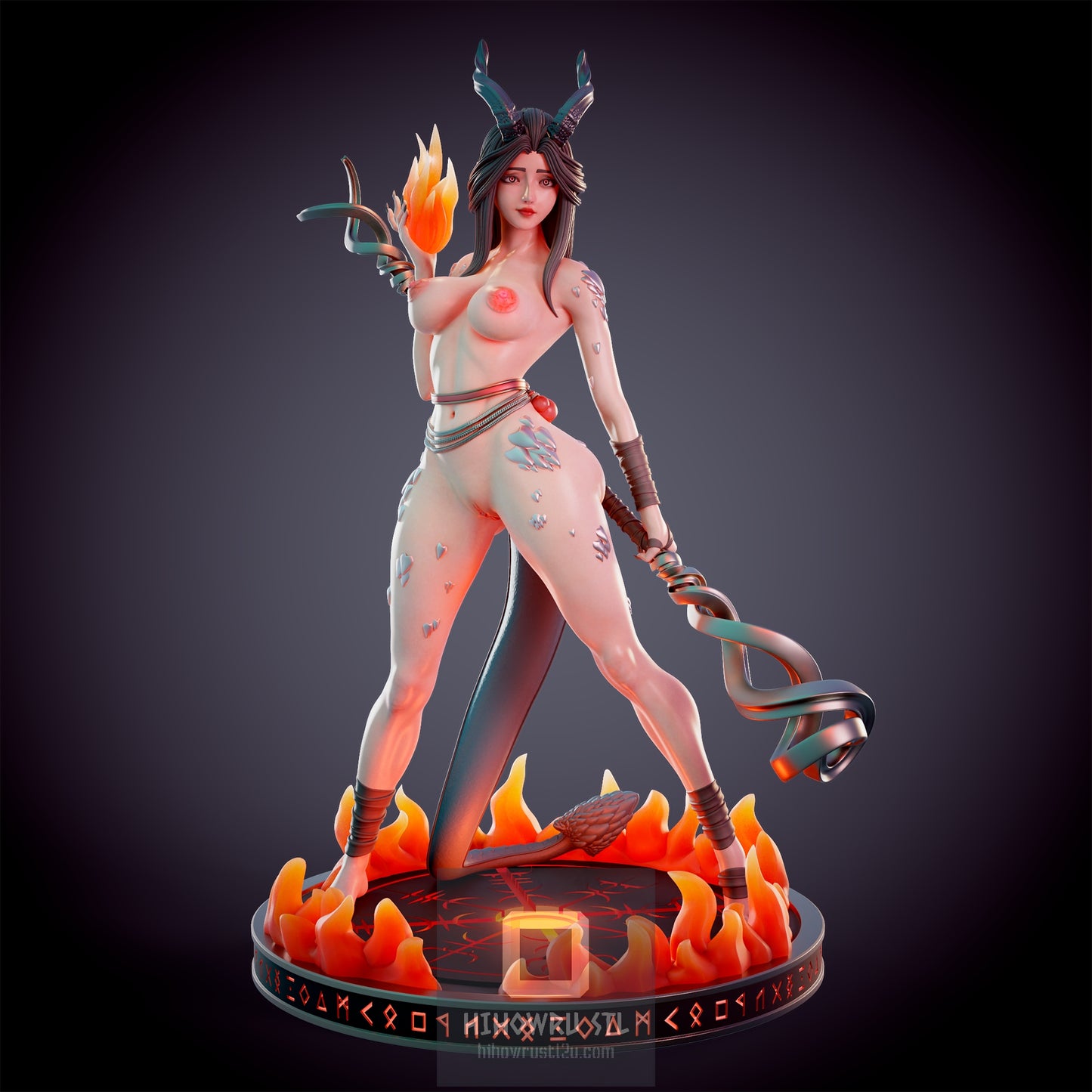 4599 Dragonborn Fire Priest NSFW - STL 3D Print Files