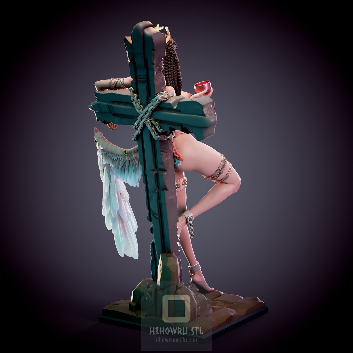 4880 Iris Fallen Angel NSFW - STL 3D Print Files
