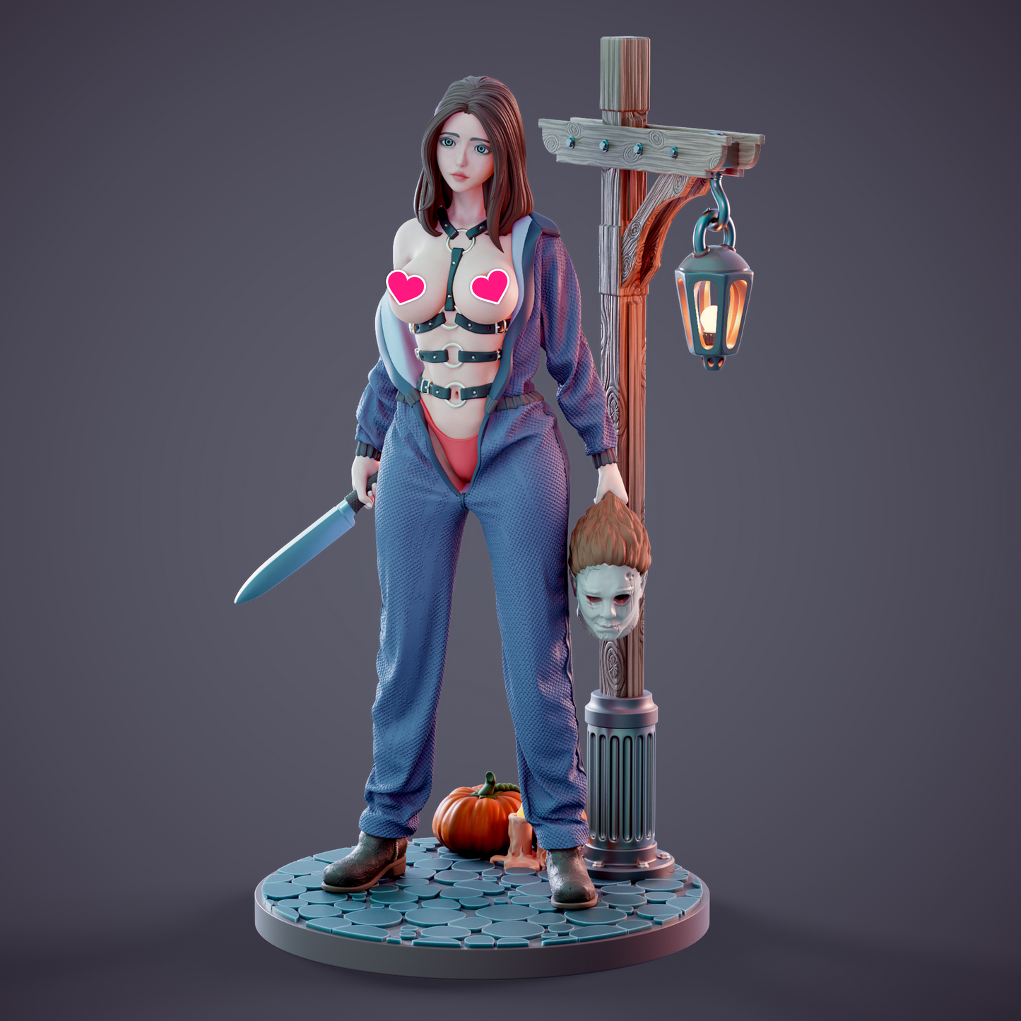 3158 Halloween Girl NSFW - STL 3D Print Files