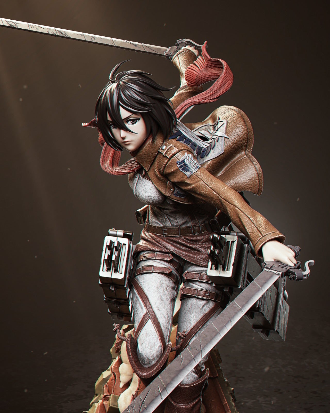 3534 Mikasa Ackerman - Attack on Titan - STL 3D Print Files