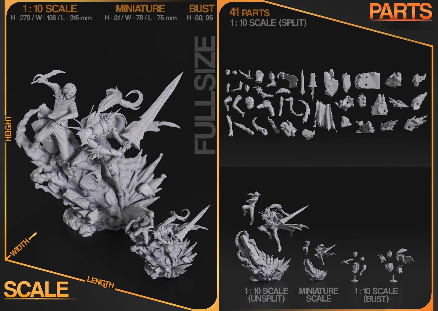 2518 Sung Jinwoo - Solo Leveling - STL 3D Print Files